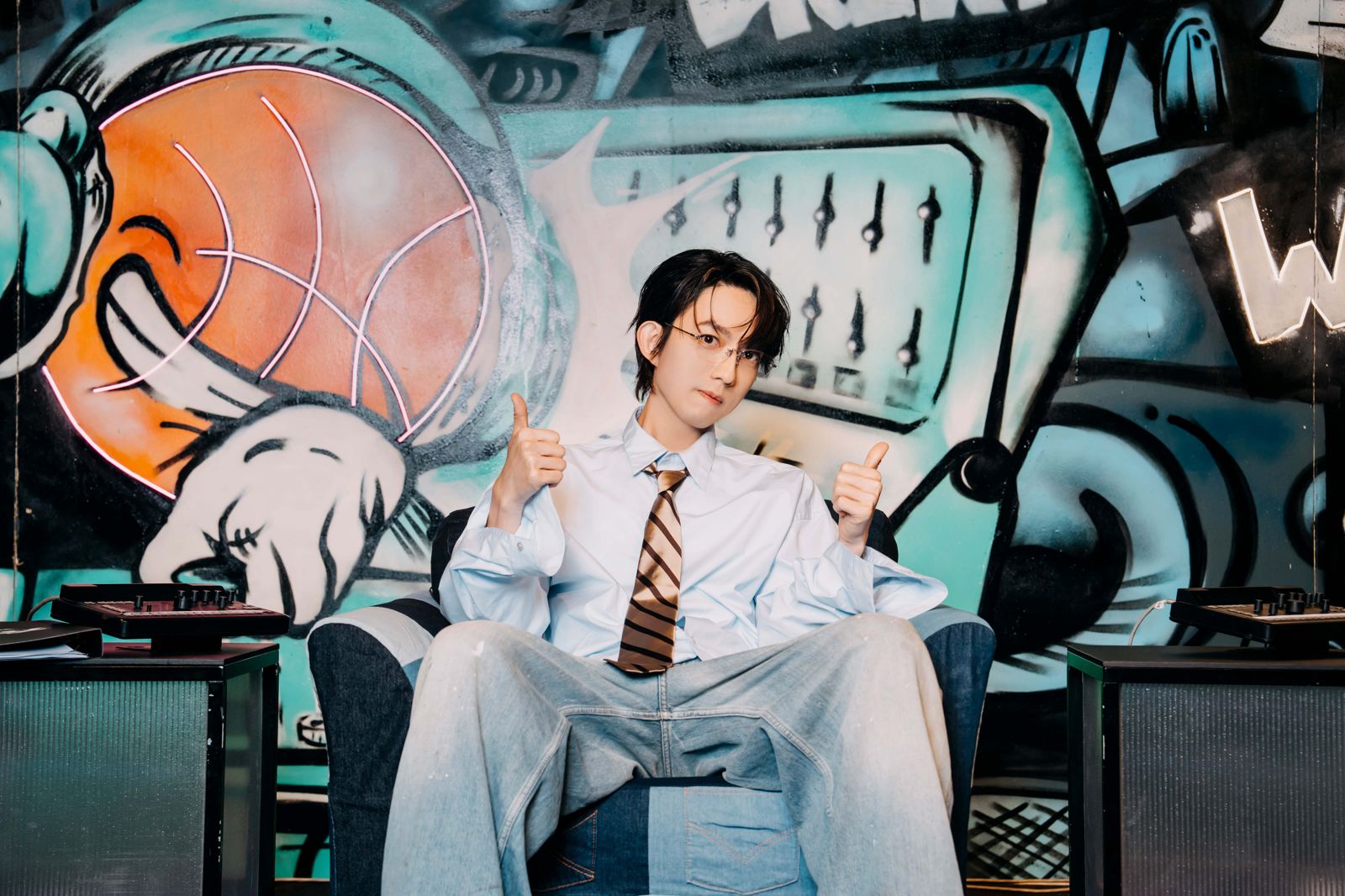 林宥嘉到《大學聲》擔任評審。踢帕娛樂提供