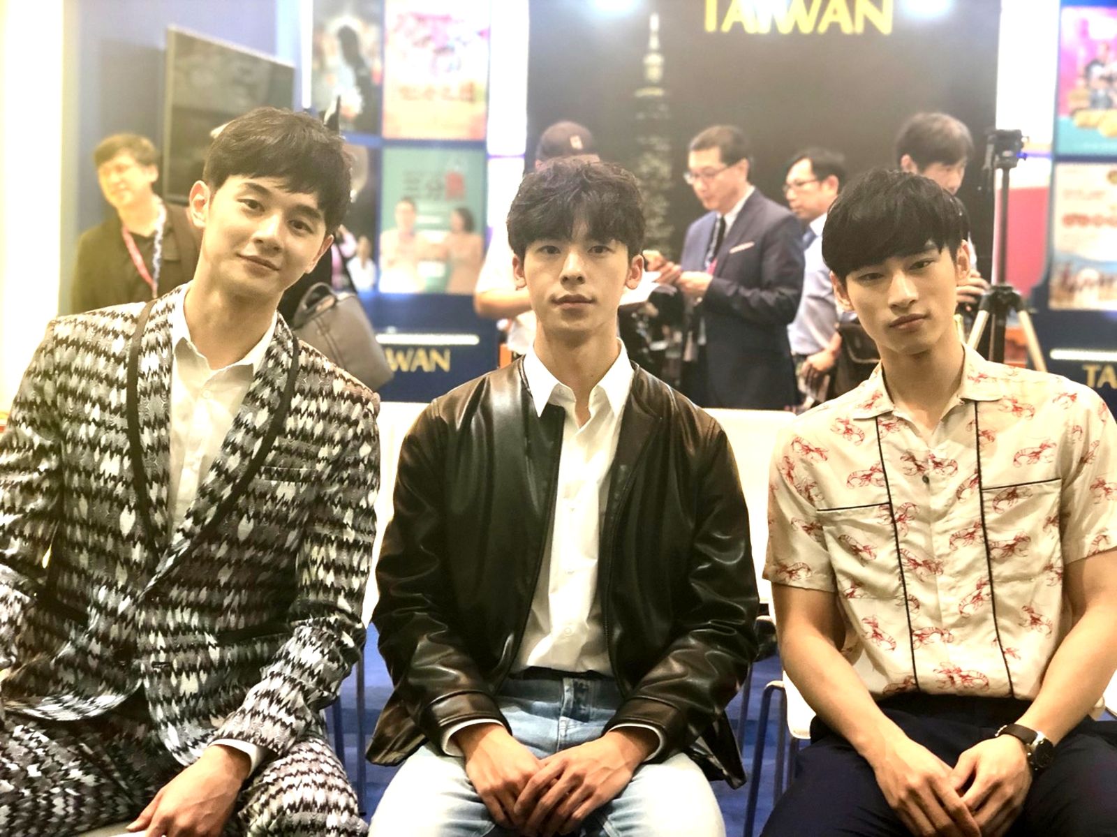 張軒睿(左起)、許光漢、章廣辰被傳兄弟情鬧翻。八大提供