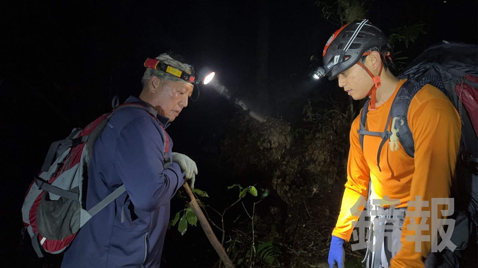 南投西巒大山發生登山客失蹤的山難事件，警義消展開搜救行動。南投縣消防局提供