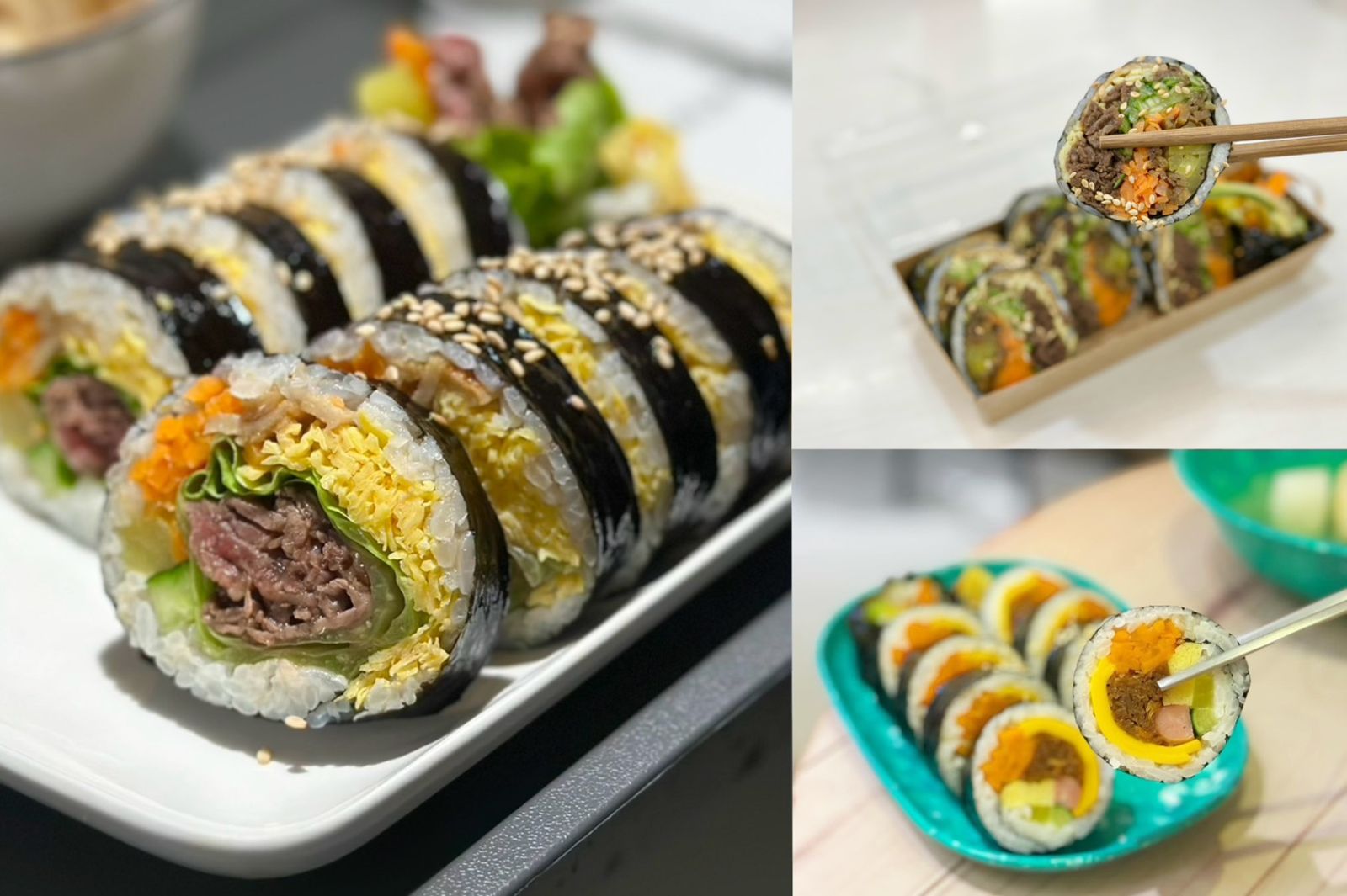 正男報食事／熱天沒胃口就吃這個！台北3家道地韓式飯捲，麻油味濃、料比飯多