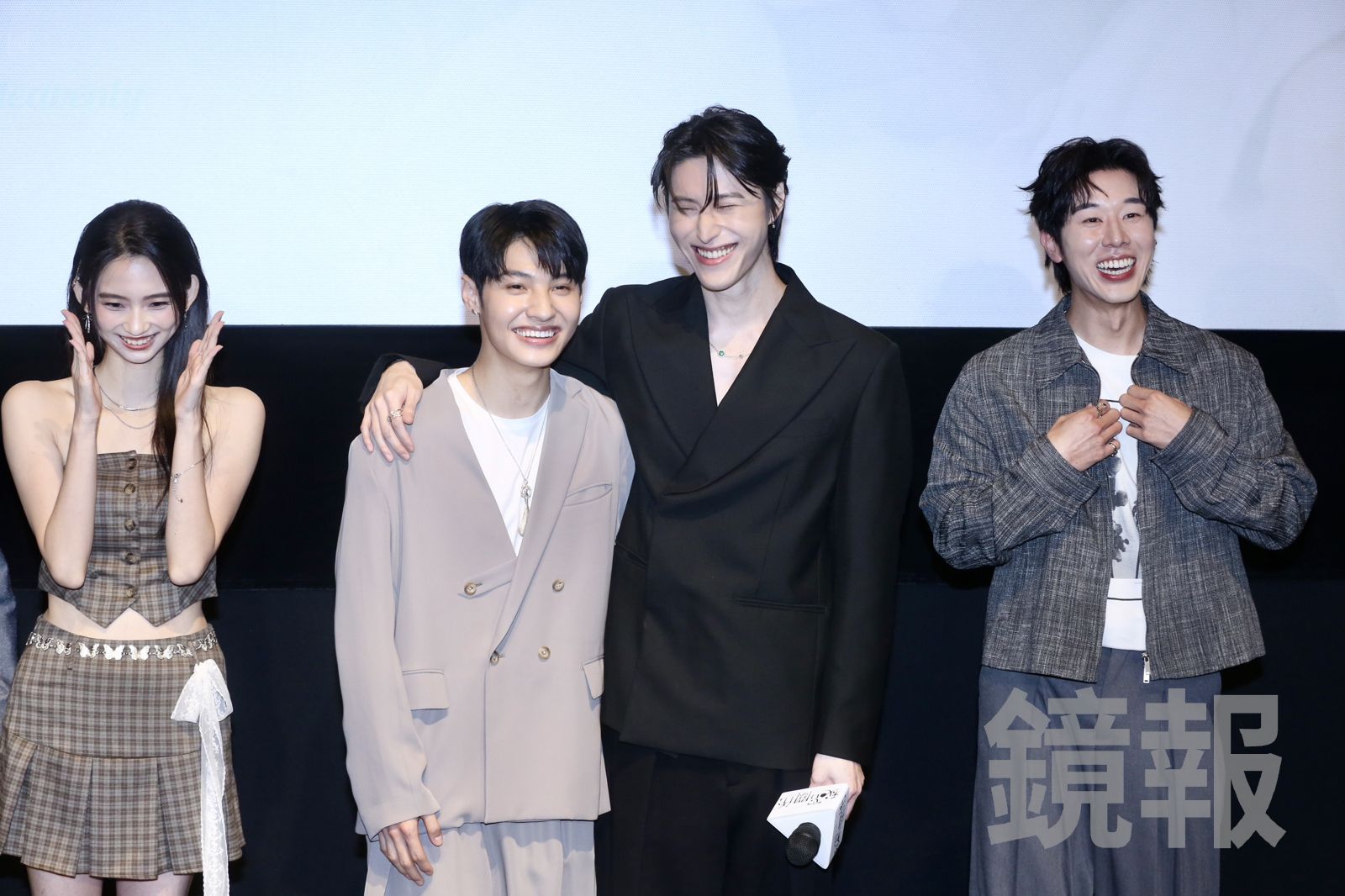 《秘密關係》演員(左起)袁子筑、王君豪、成晞、林嘉威。董孟航攝