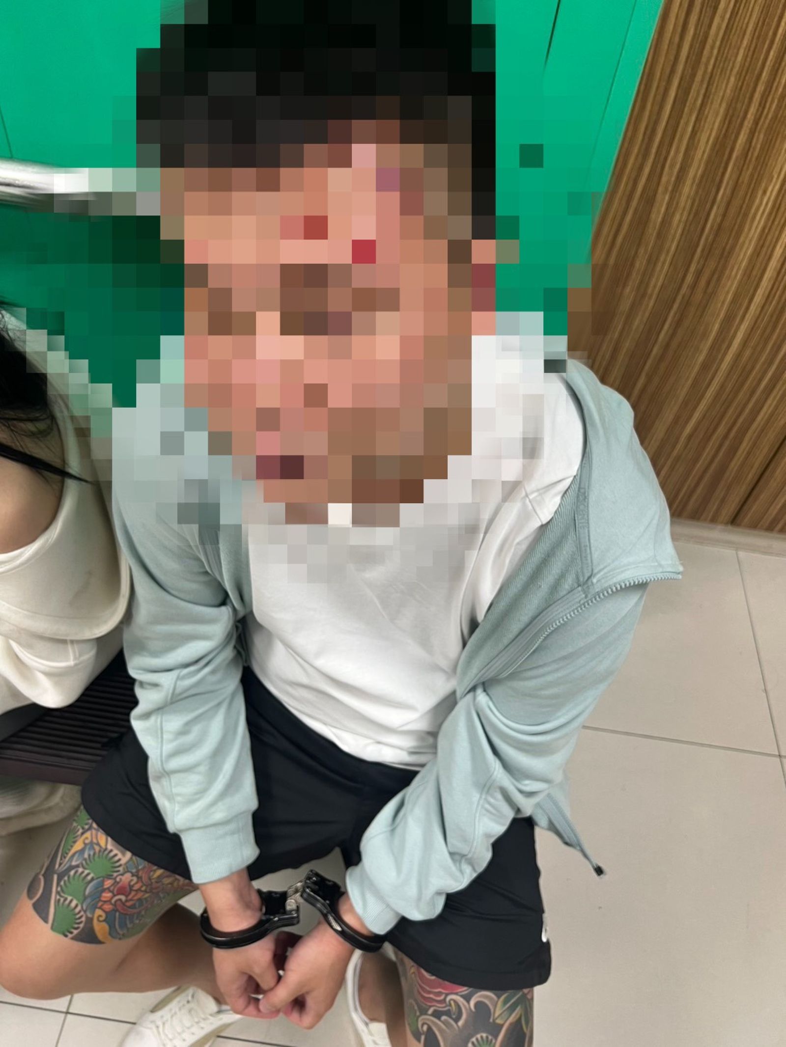 薛男酒精濃度達0.4毫克。翻攝畫面