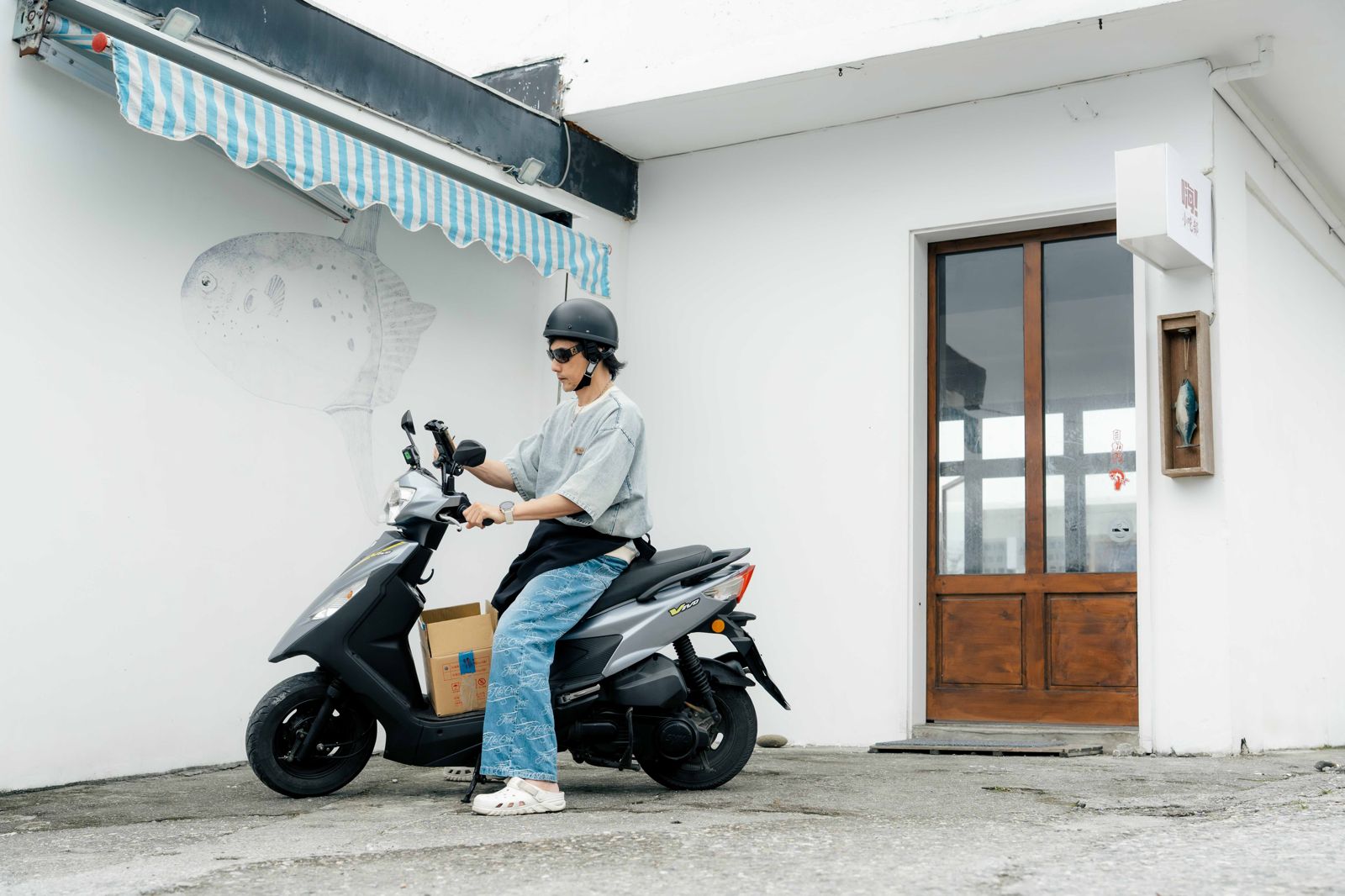 包偉銘外送餐點。好看娛樂提供