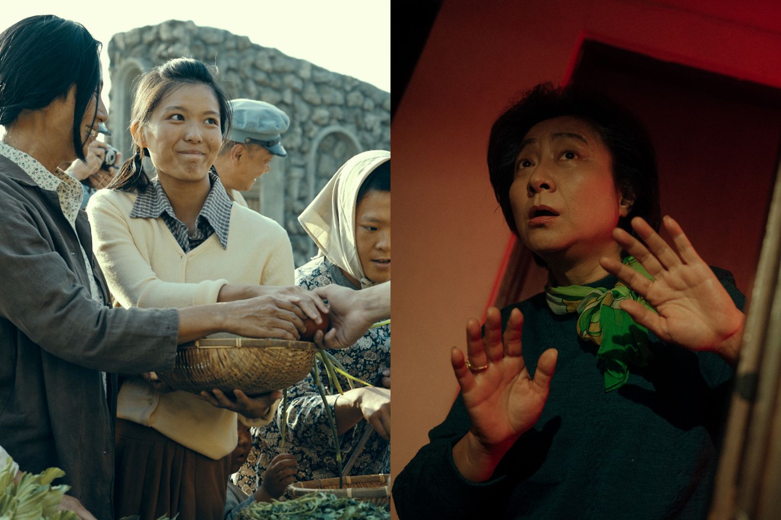 睦媄（左）入圍迷你劇集女配角獎，楊麗音（右）憑《阿婆非死不可》入圍迷你劇集女主角獎。客家電視提供