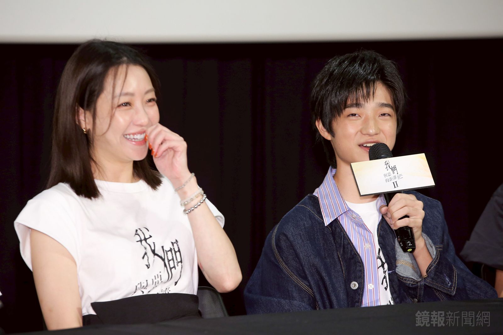白潤音(右)與謝欣穎(左)在《我們與惡的距離II》中飾演母子。李鍾泉攝