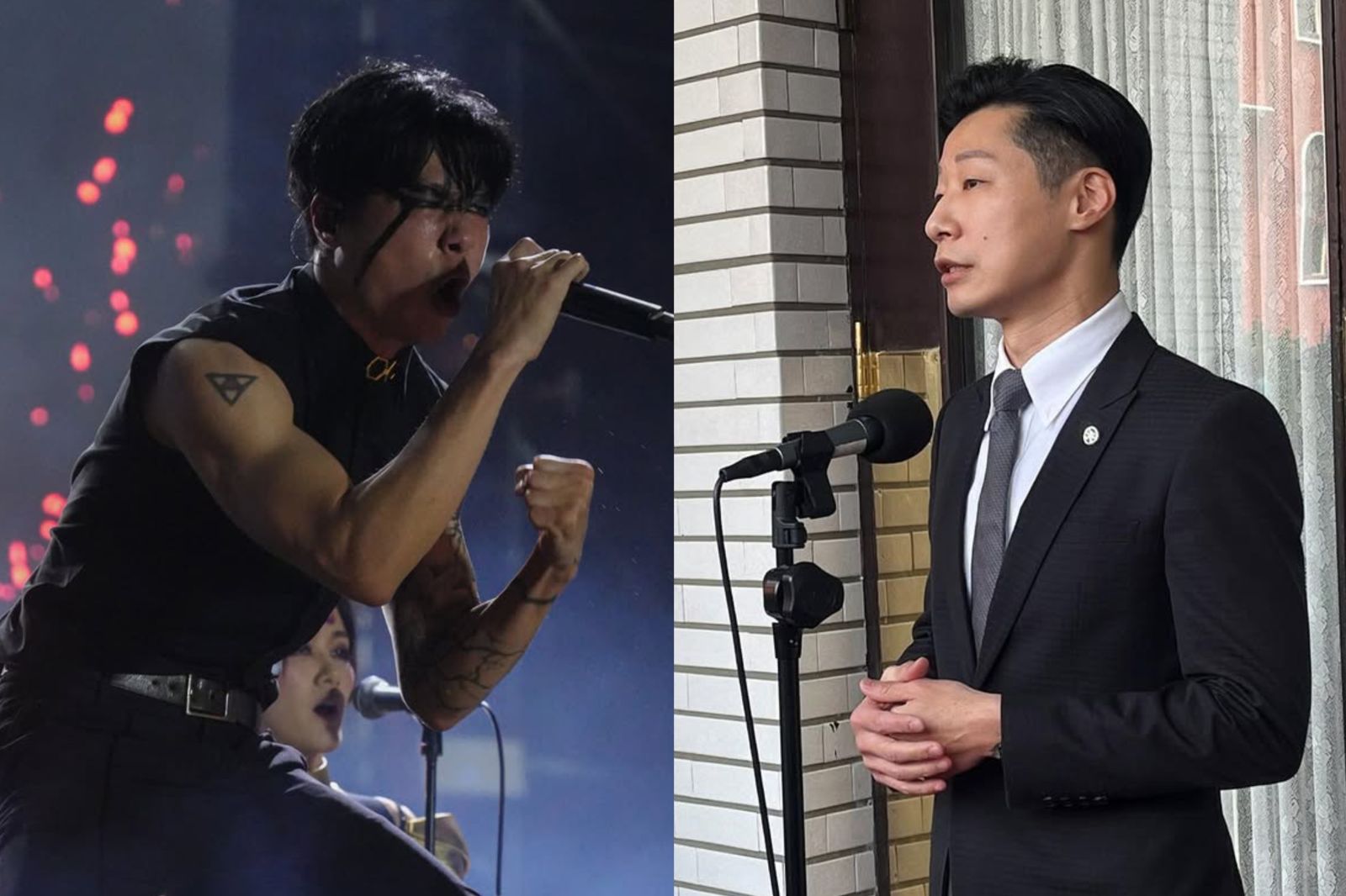 林昶佐身兼樂團主唱及政治人物。翻攝林昶佐IG