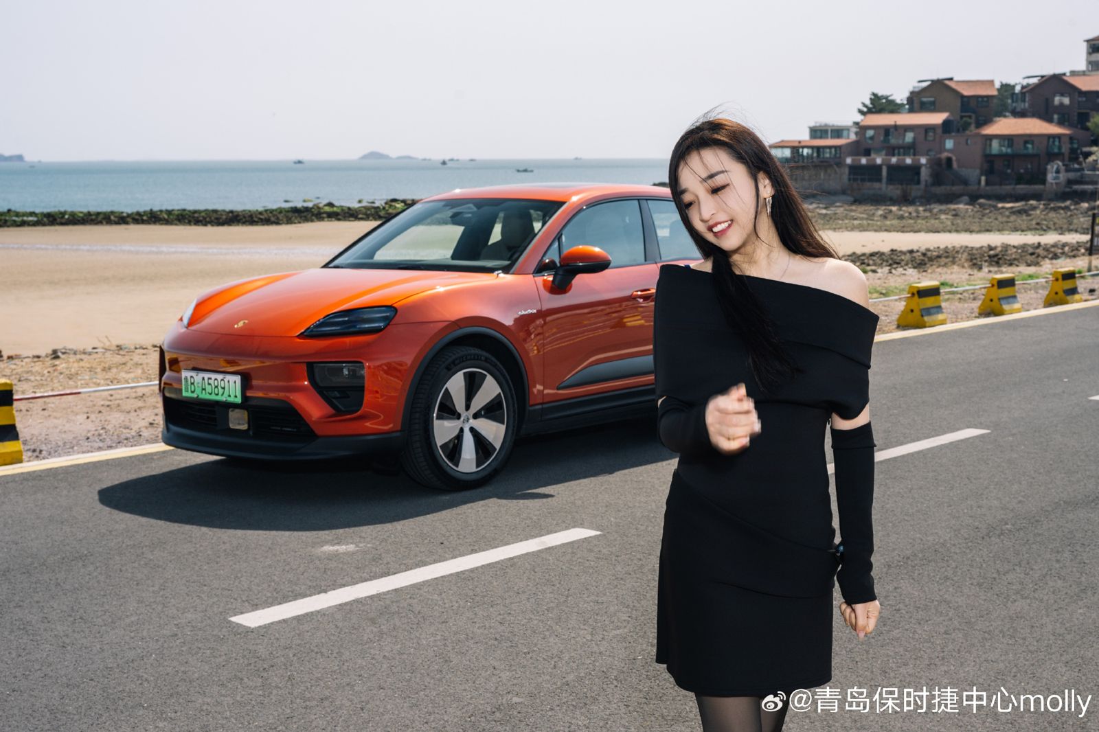 牟女慘遭AI換臉製作假色情影片。圖／翻攝自微博／青島保時捷中心molly