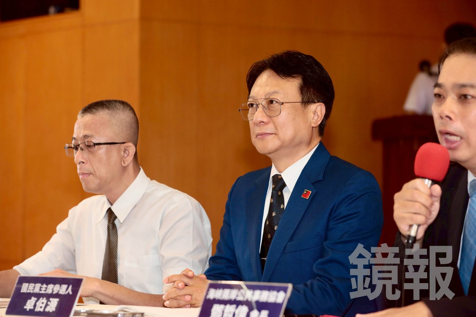 卓伯源拋出「司法首長民選」政見,他說,司法改革已經成為一場災難,唯有司法首長民選,還權於民,才可以徹底解決問題。(圖/林煒凱攝)