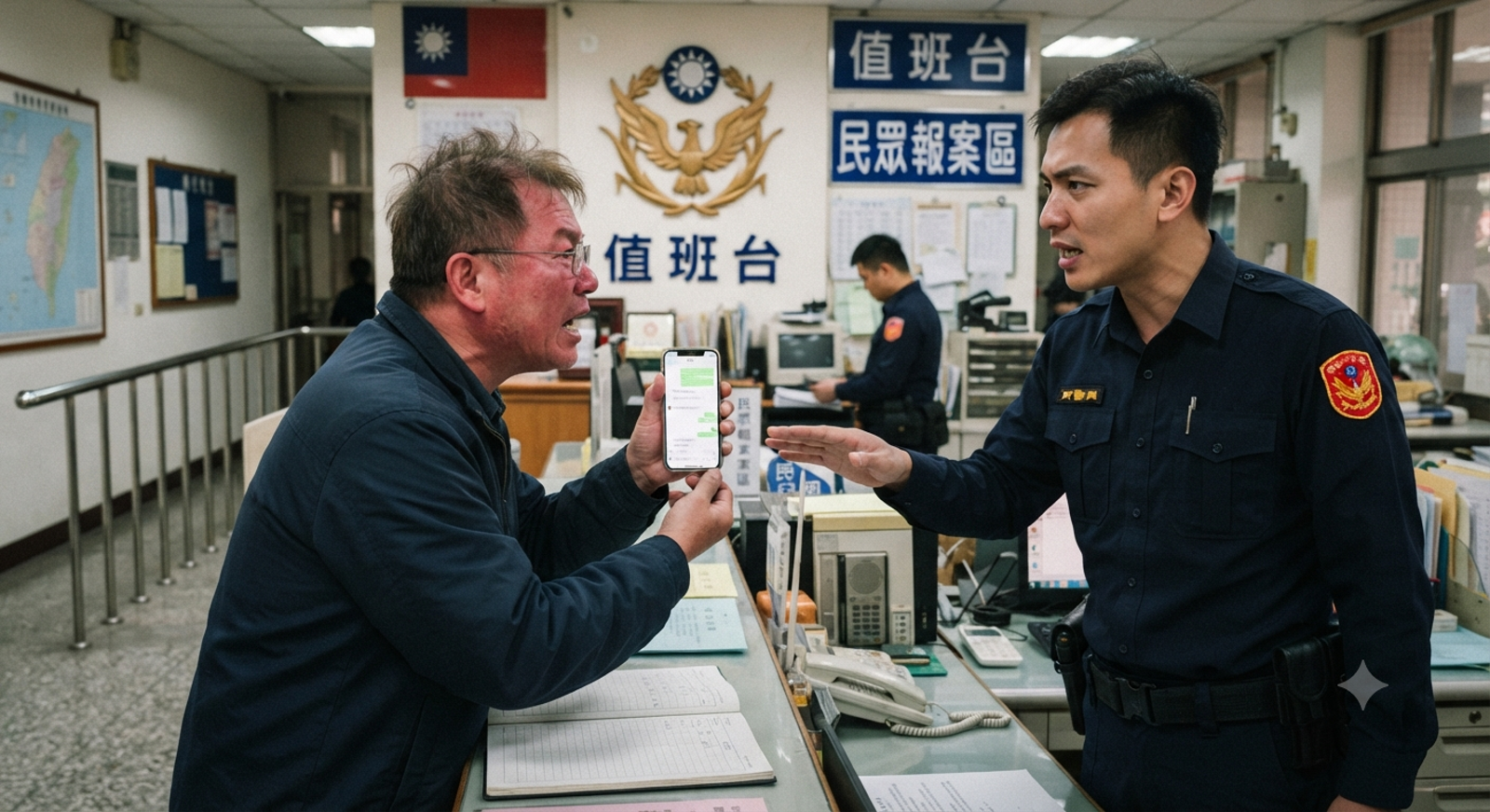 不滿報案要印截圖!台南男派出所門口辱警「掛牌流氓」 判賠8000元
