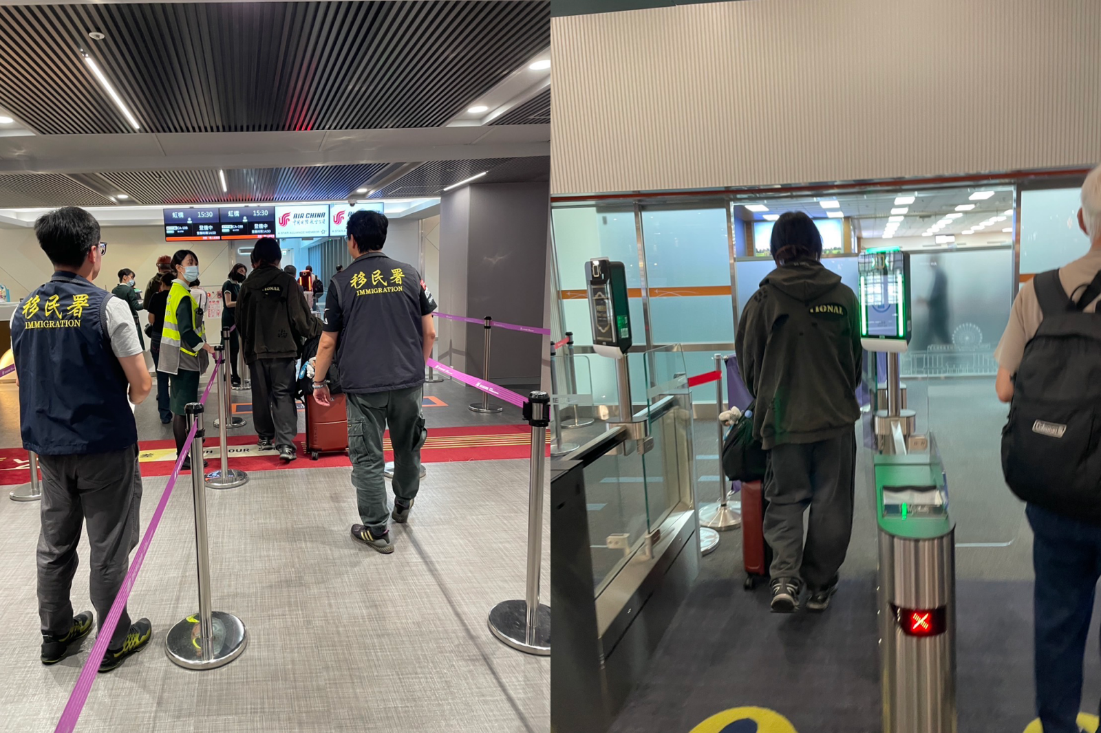 一名王姓中國交換生於網路社群發布總統賴清德出席「臺灣橋樑計畫」閉幕式的側錄影片,並寫下「小小賴清德拿下」,遭移民署驅逐出境。圖/移民署提供