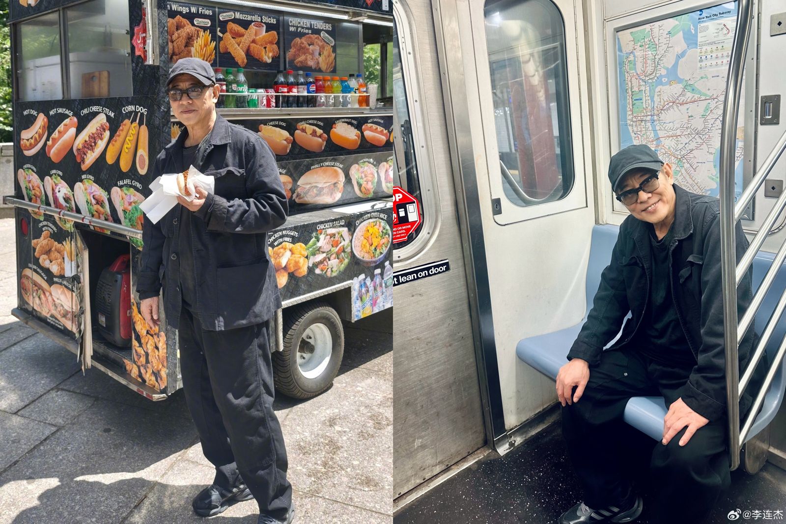 李連杰到紐約參加小女兒畢業典禮，順道體驗紐約生活。翻攝李連杰微博