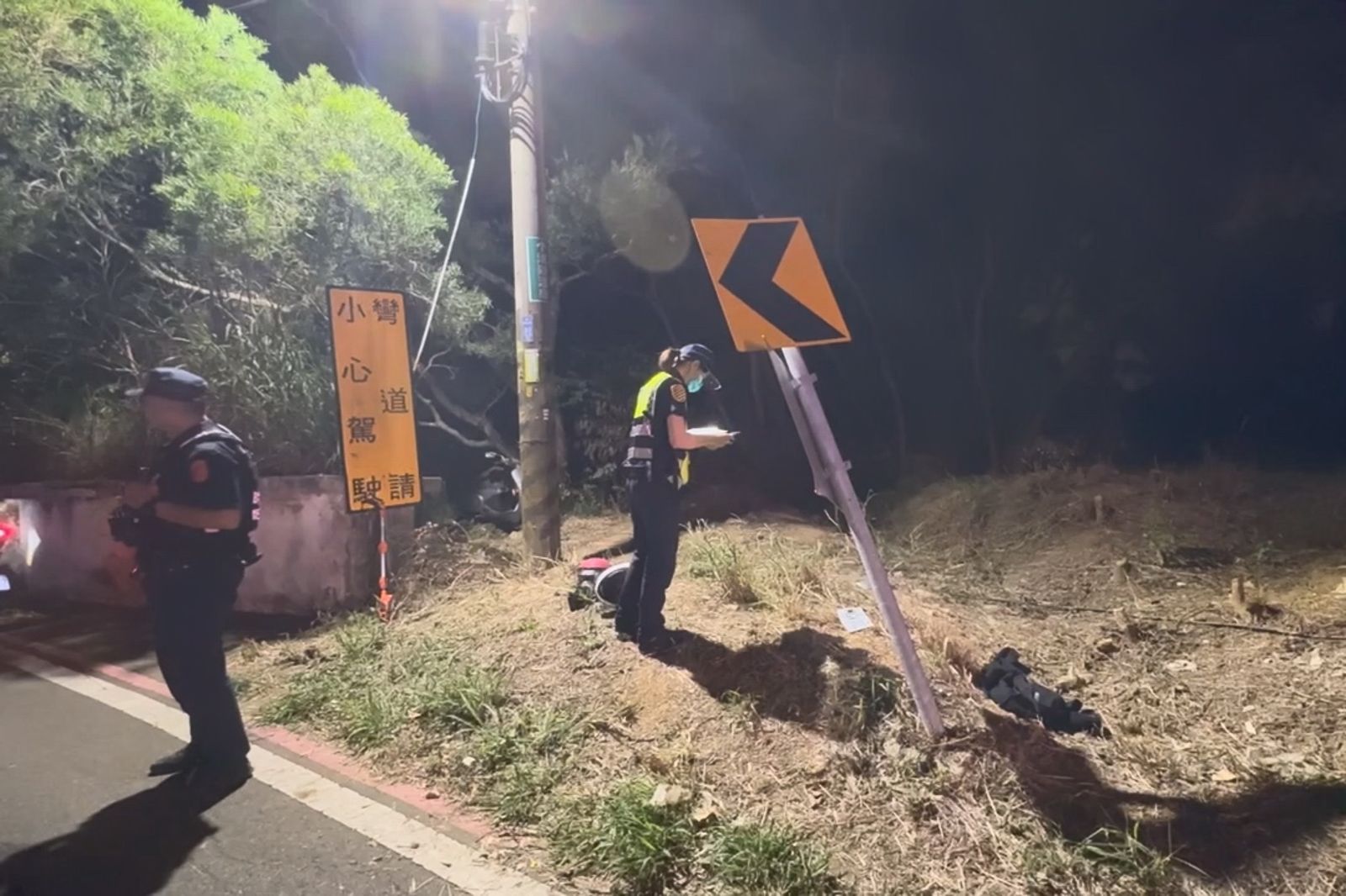 警方勘查事故現場。圖/民眾提供