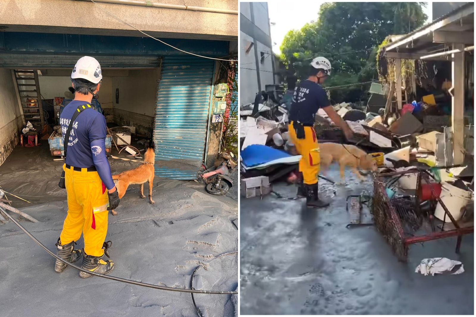 41J肉聲/搜救犬立大功!突破花蓮泥濘救出3人1狗 今第2批再上陣
