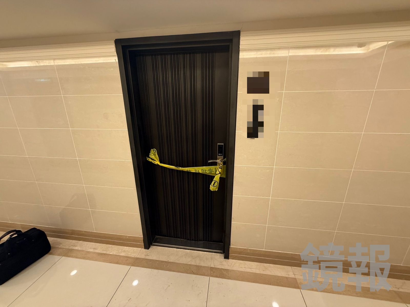 案發現場被警方拉起封鎖線。翻攝畫面