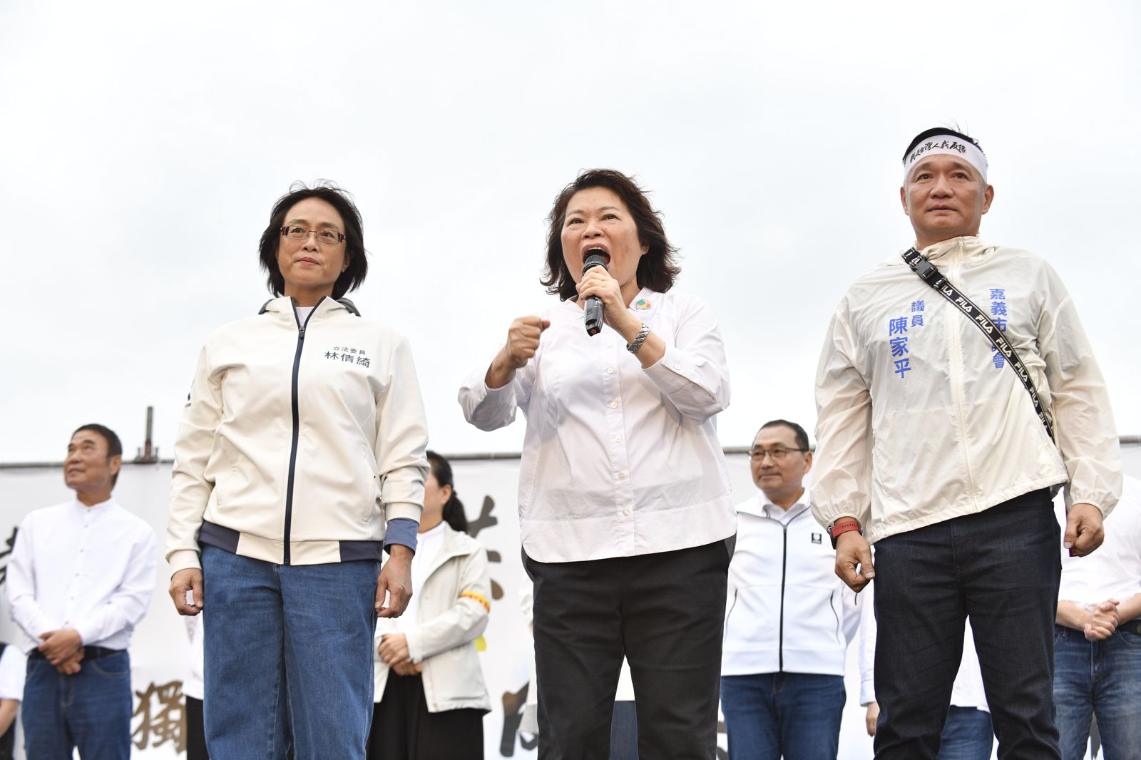 嘉義市長黃敏惠(中)曾擔任國民黨代理主席。(資料照片/李智為攝)