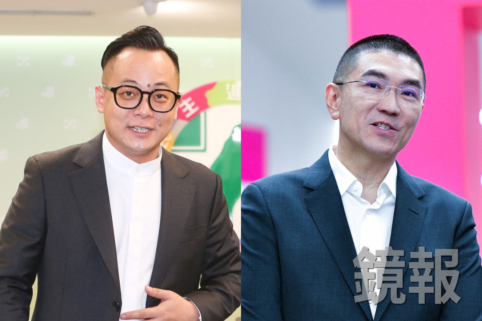 《鏡新聞》最新民調指出,民進黨基隆市長參選人童子瑋(左)支持度37.0%,現任基隆市長謝國樑支持度36.3%。合成圖片/攝影董孟航、李智為