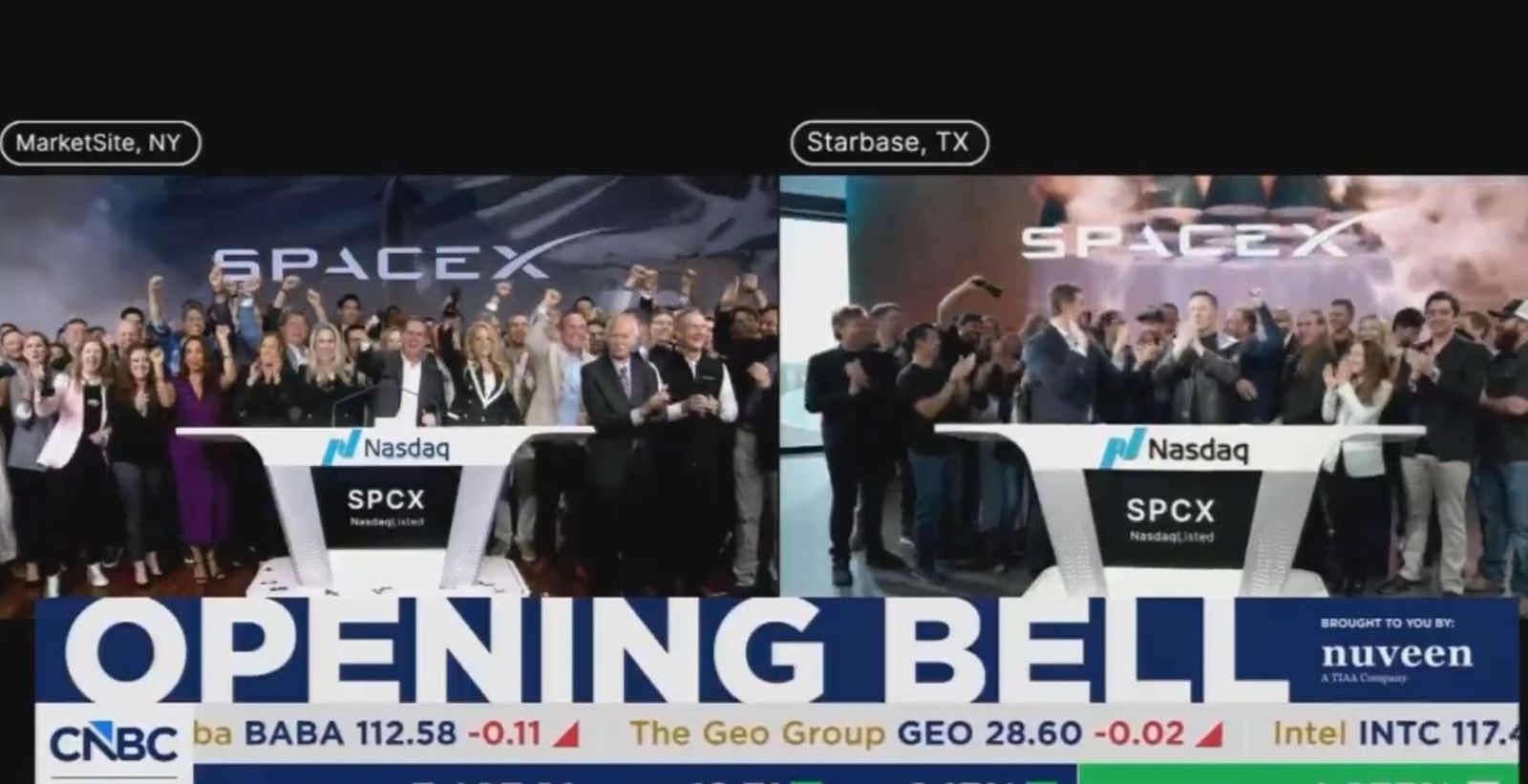 馬斯克太空帝國上市就噴! SpaceX首筆成交169美元大漲22%