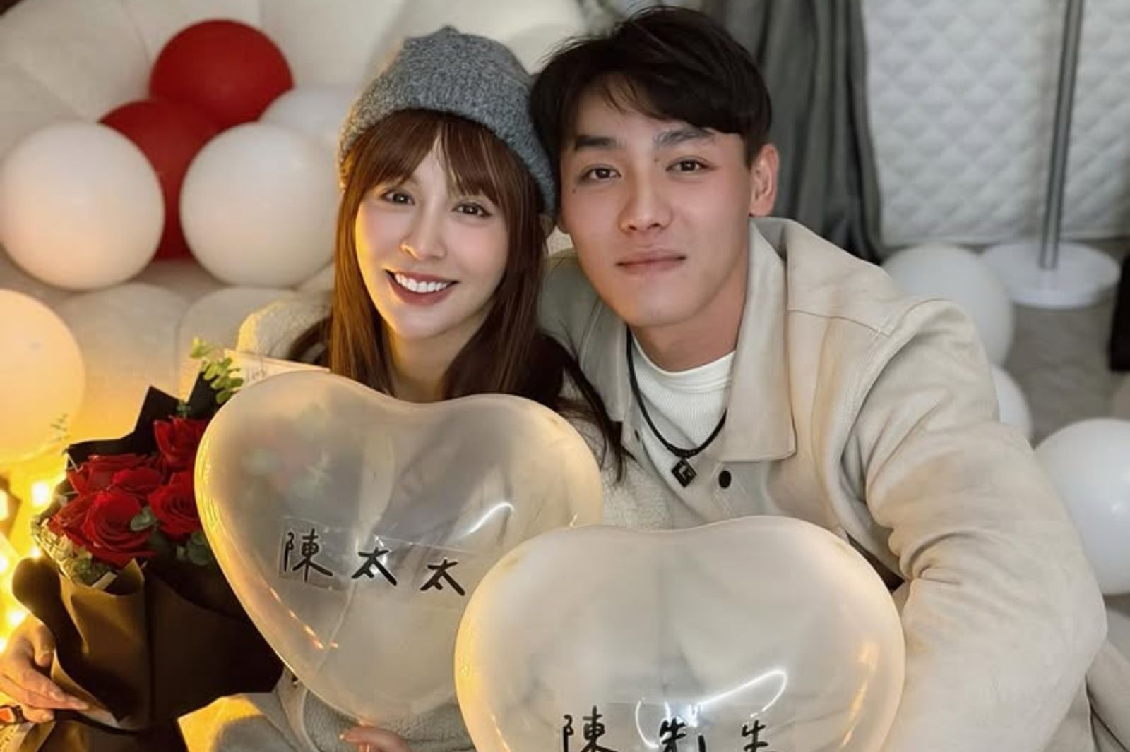 陳晨威求婚中信啦啦隊女神成功　啾啾甜曝「難能可貴的相遇」