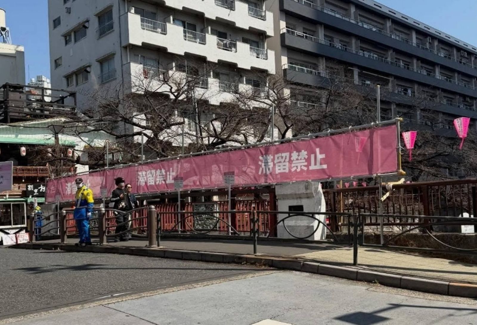 東京「賞櫻私房景點」成當地人噩夢!達人看「橋上掛這橫幅」嘆:放過它吧
