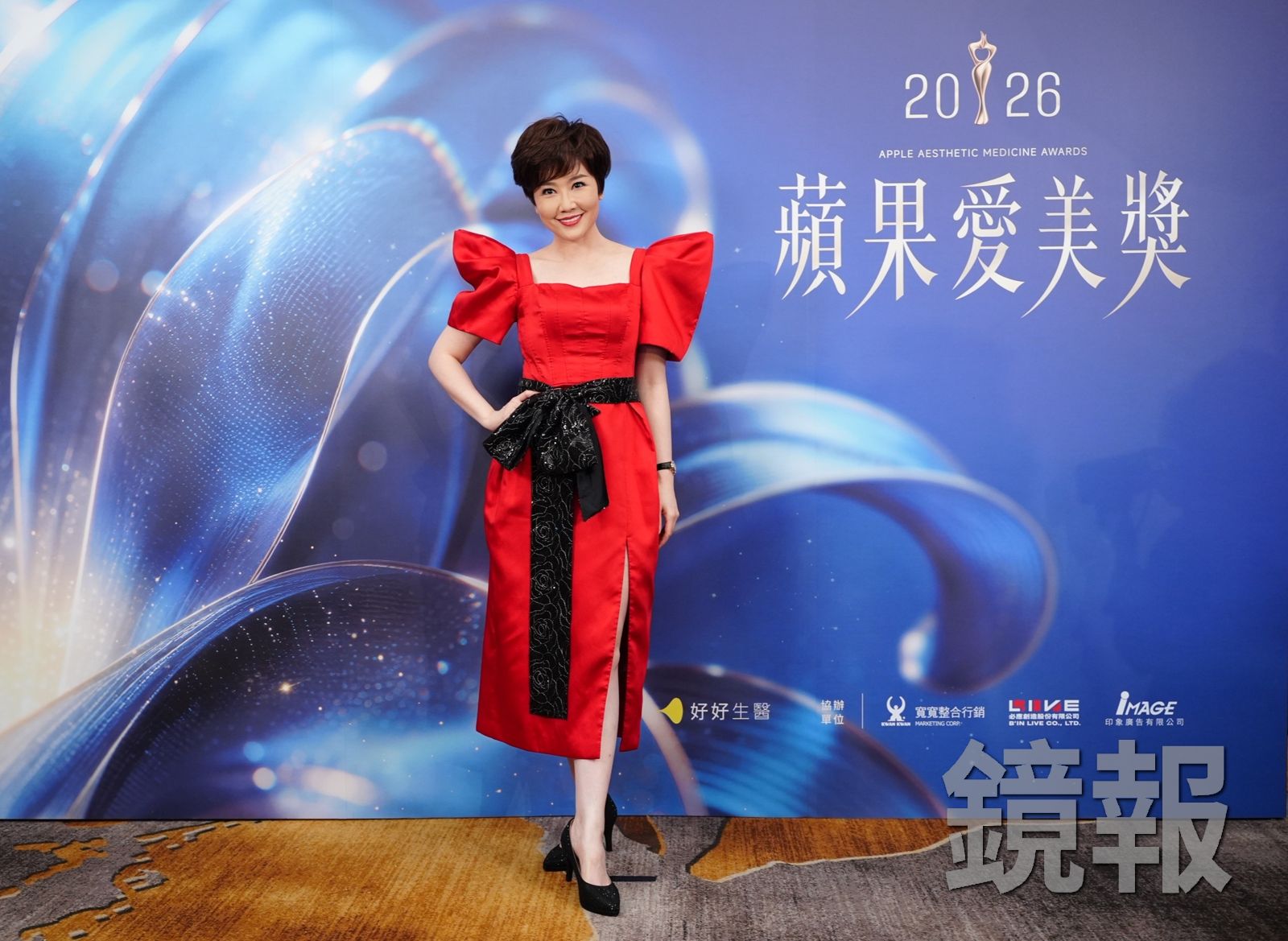 寇乃馨擔任「蘋果愛美獎」主持人。劉耀匀攝