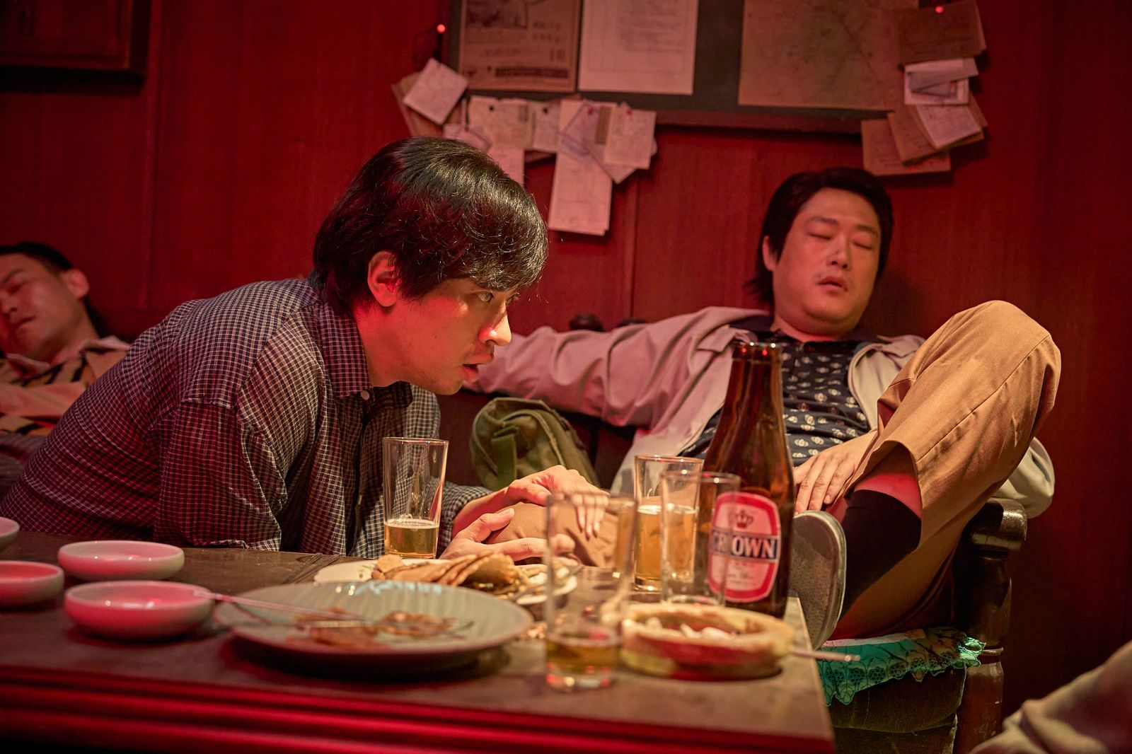 林成宰（右）片中與朴正民互飆演技。壹壹喜喜提供