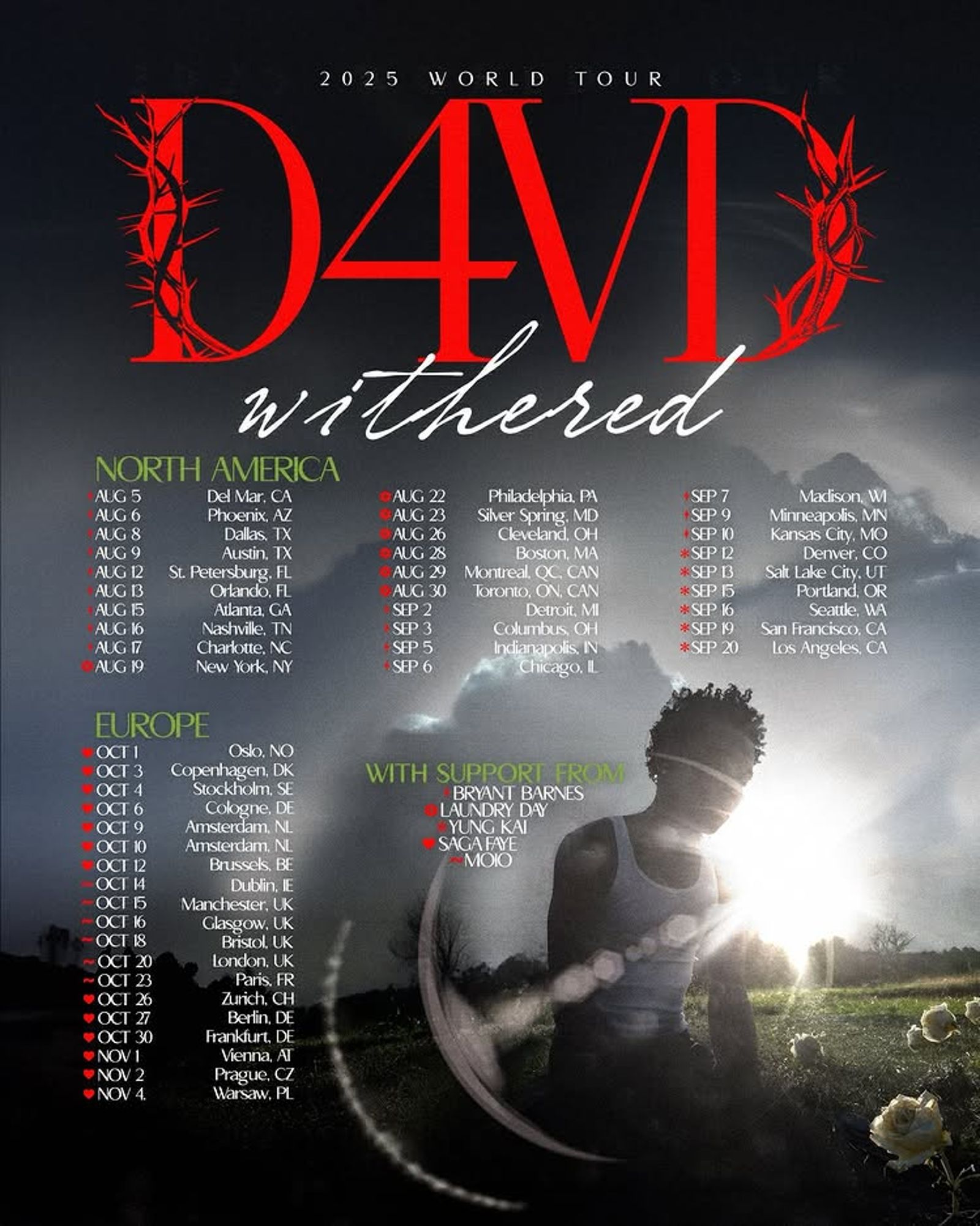 D4vd取消了西雅圖的演出。翻攝Instagram @d4vddd