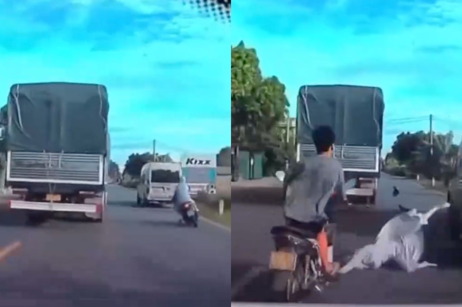 雙載騎士「鬼切超車」先自撞!後座女噴飛路中被「連輾2次」慘死