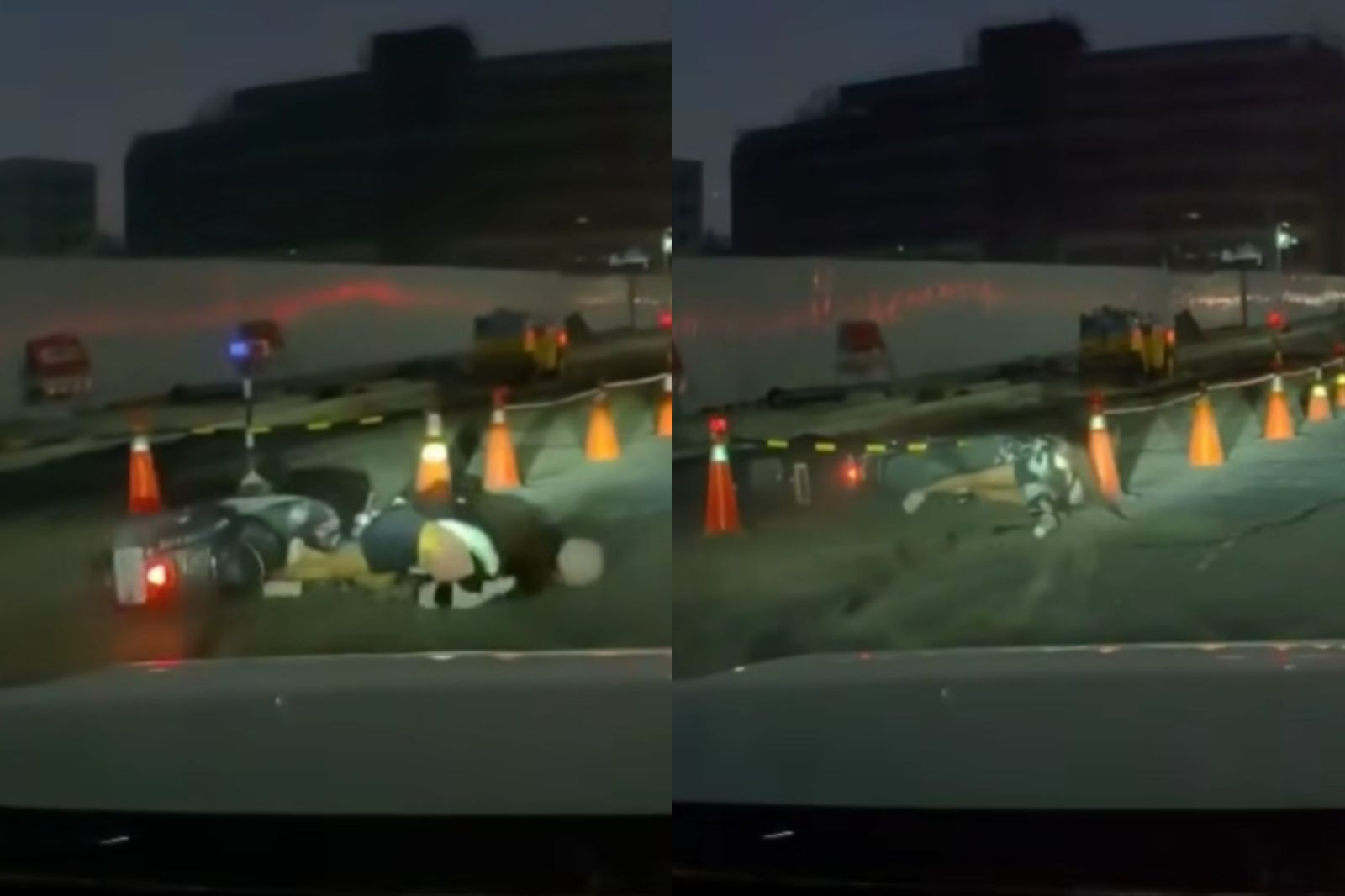 安全帽噴飛！台南熱褲妹「逆向超車」撞擊慘摔　全場傻眼：用臉煞車