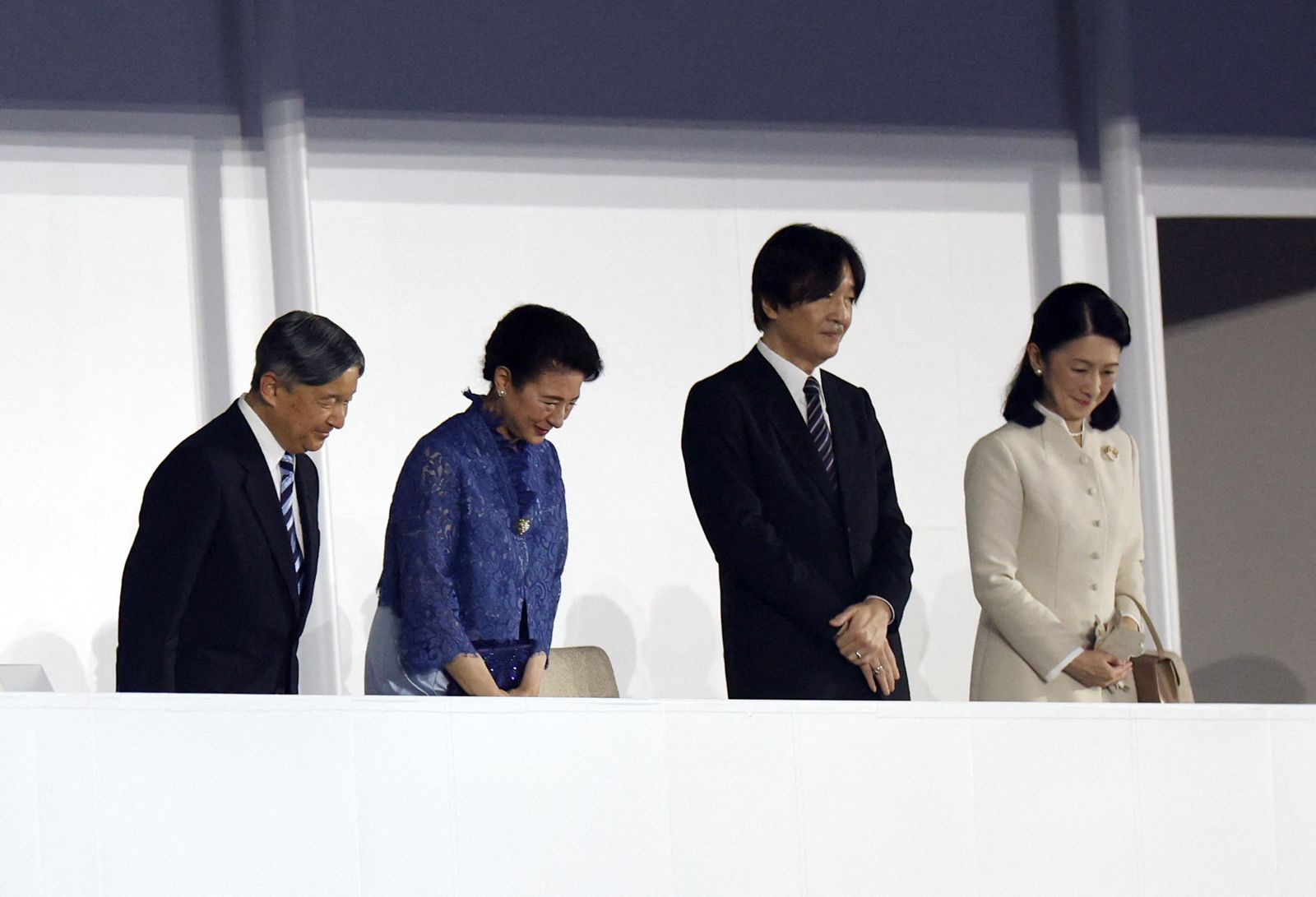 日本德仁天皇與皇后老婆雅子出席。圖/達志影像