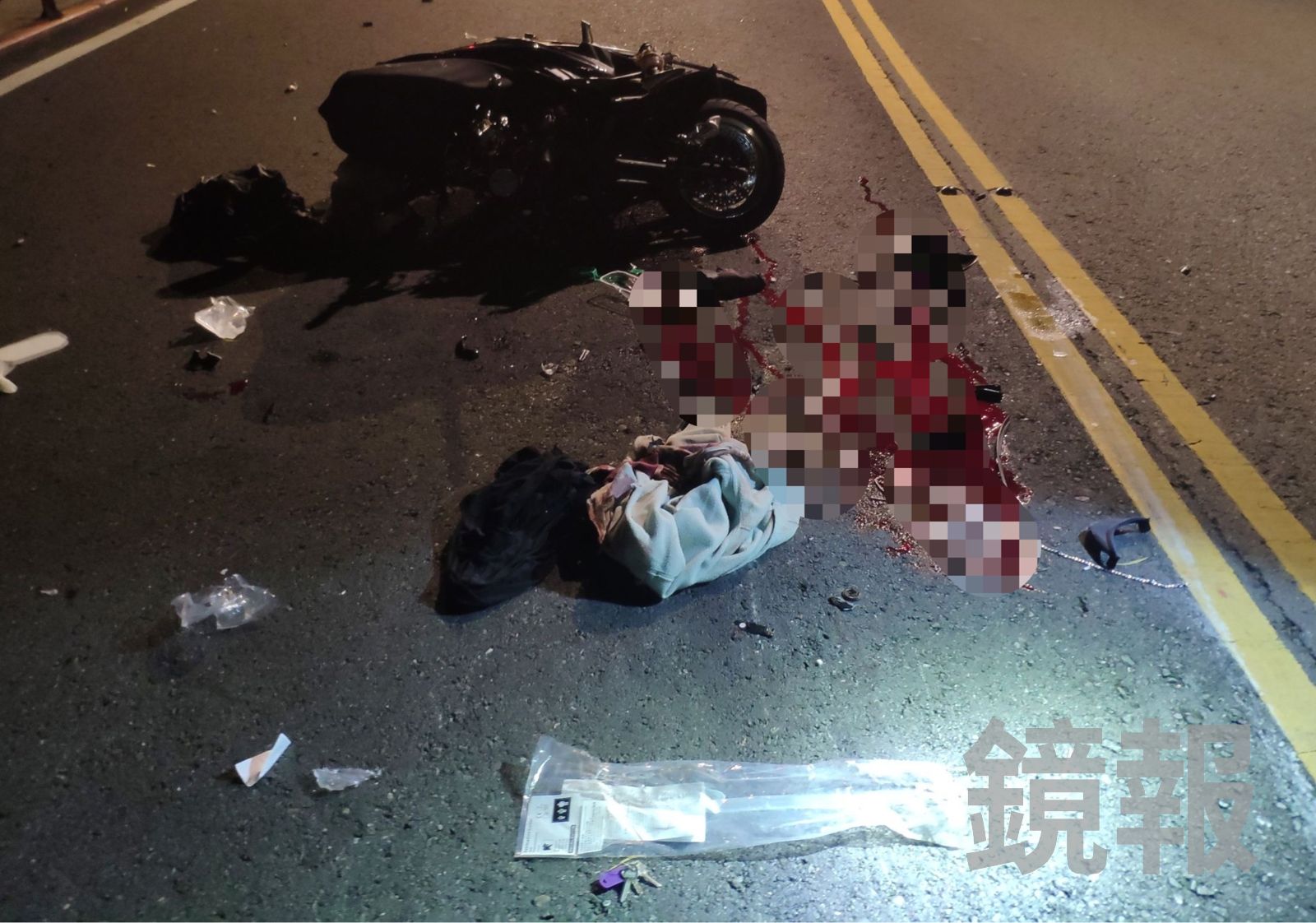 陽明山小貨車搶快逆向超車 22歲文大生遭撞機車對折「血噴滿地」慘死