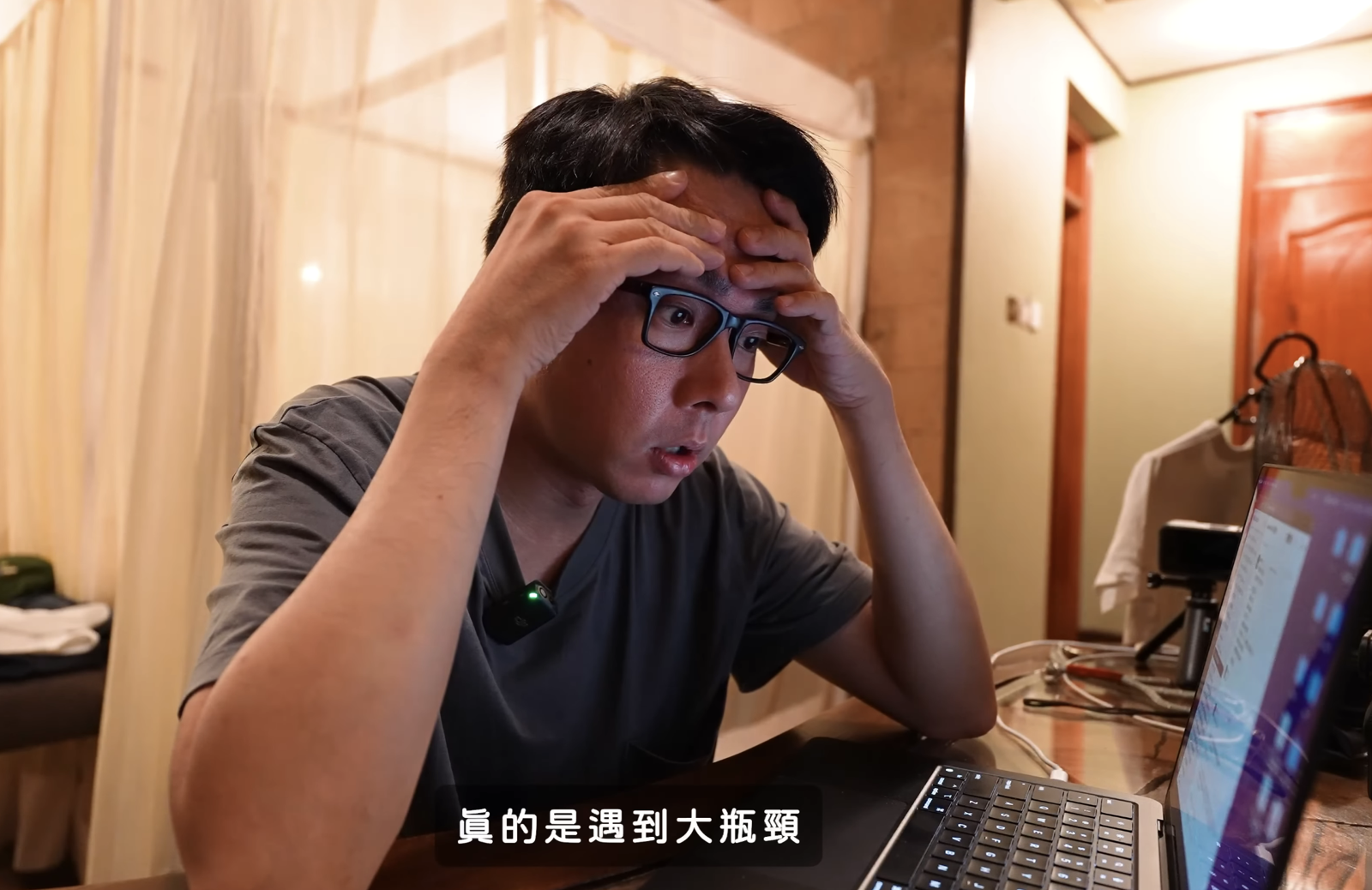 過程中,阿滴也遇過瓶頸。翻攝阿滴英文 YouTube