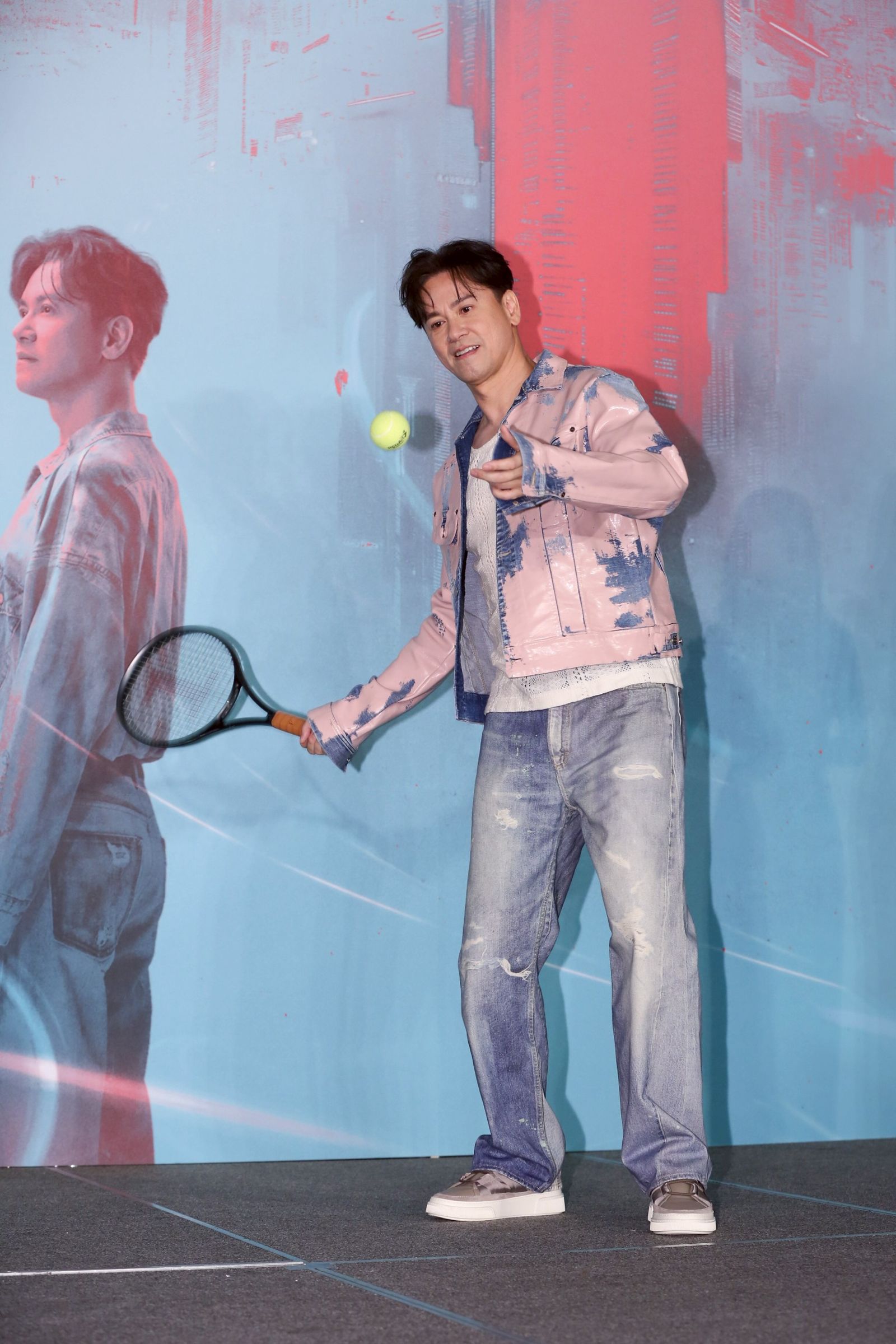 李聖傑想組網球明星隊,邀請周杰倫、陳奕迅加入。李鍾泉攝