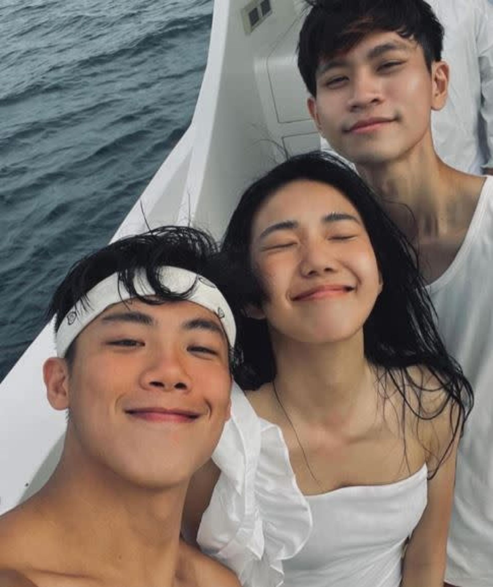 范成章（前）曾和家寧（中）、Andy（後）感情很好。翻攝IG