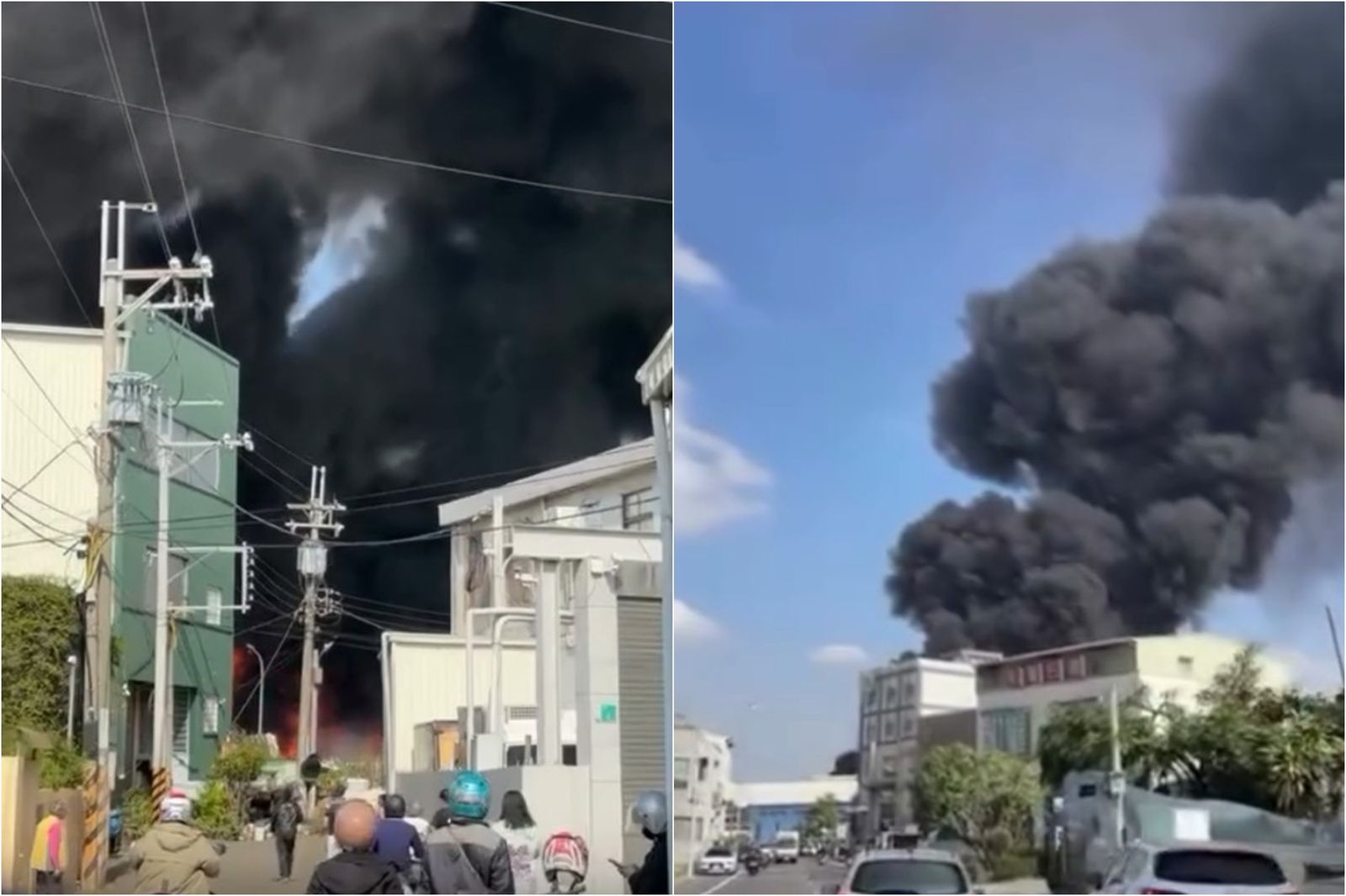 台南市永康區中正五街一帶4日中午發生火警。圖／翻攝自FB／台南式 Tainan Style