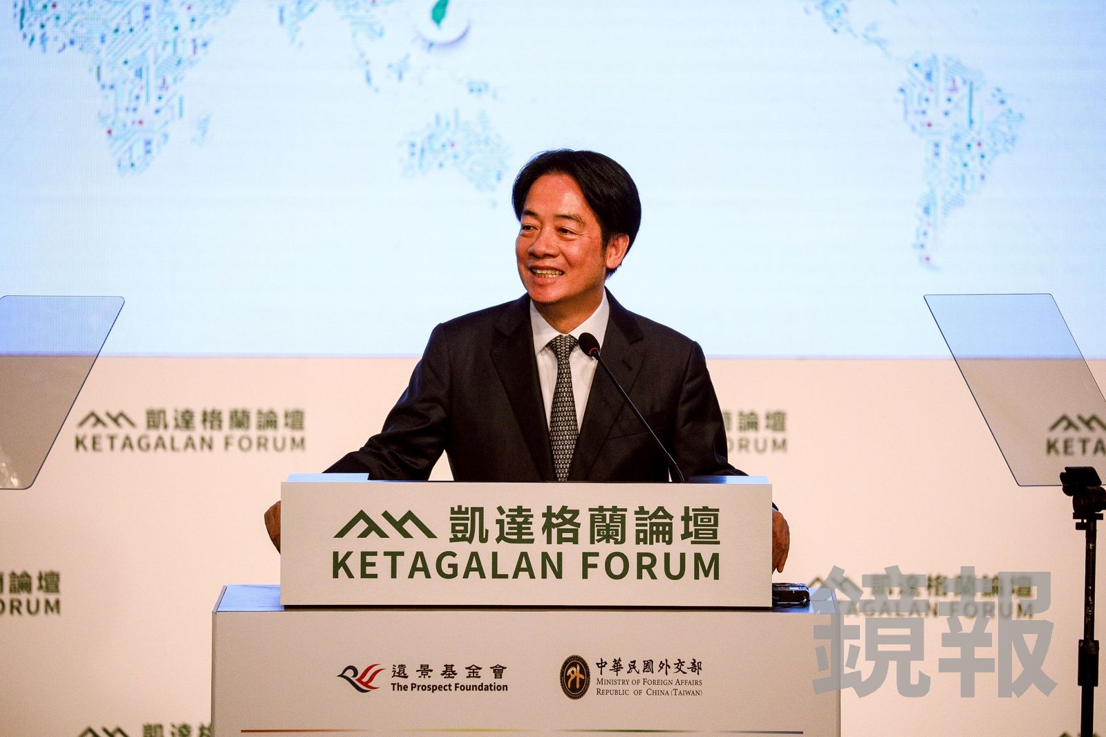 賴清德今上午出席凱達格蘭論壇,並於開場時致詞。(圖/鄒保祥攝)