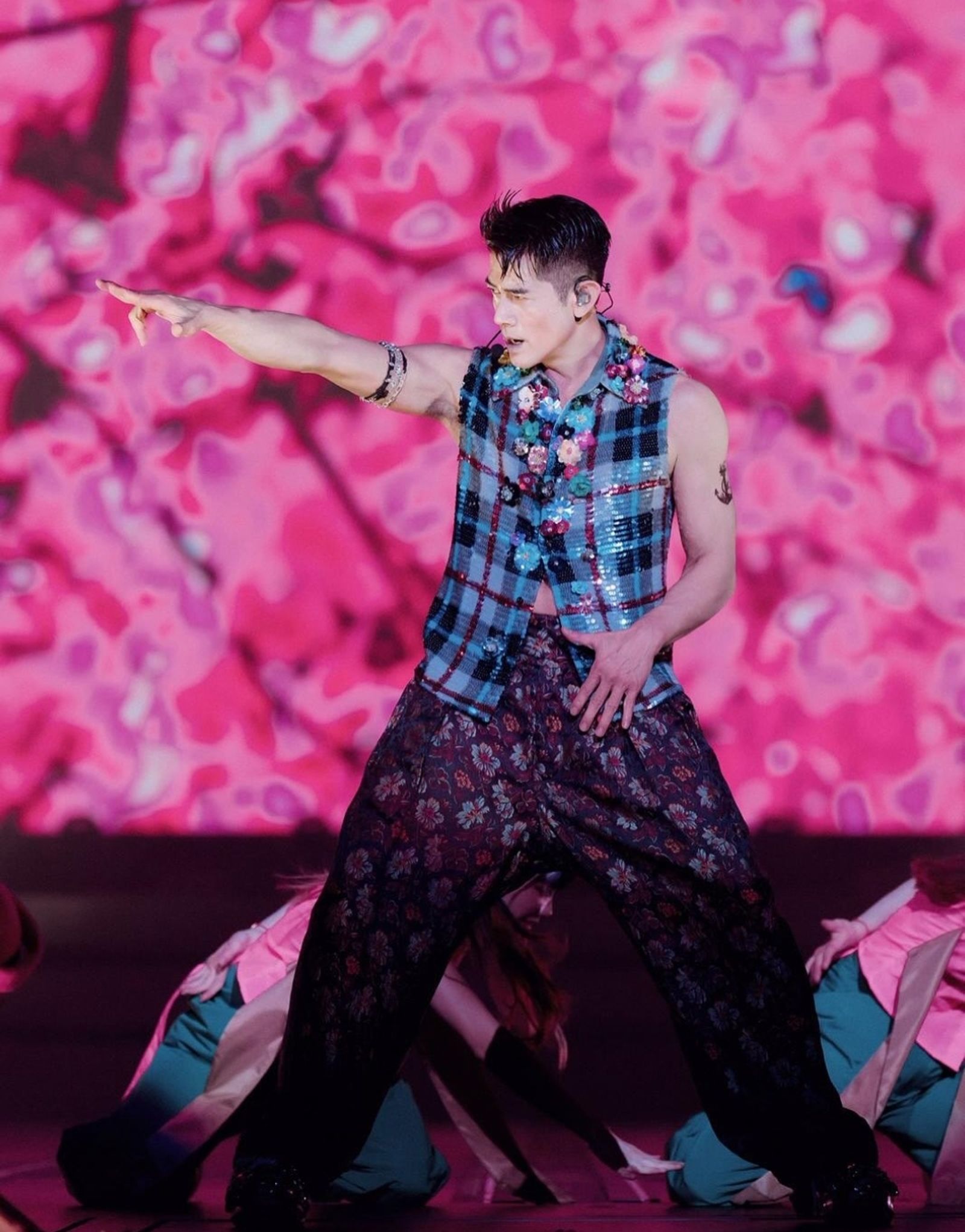 郭富城8日首度在高雄巨蛋舉辦演唱會。翻攝aaronkwokxx IG