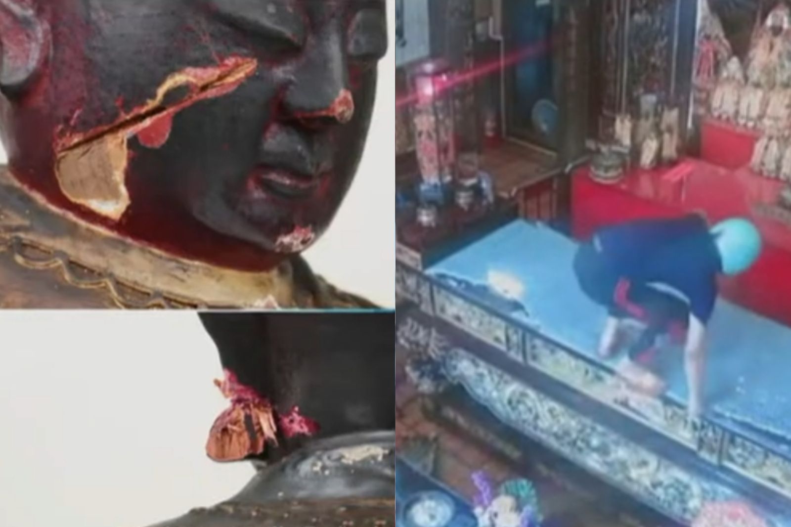 男「斬首30神尊」畫面曝光！議員怒轟惡質　1原因難開罰