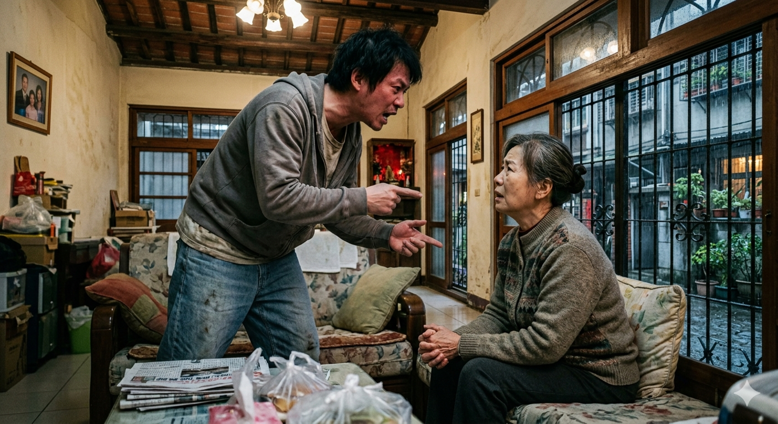 35歲壯兒欠債2百萬竟「火燒窗簾」威脅 心碎母求救!法官判:滾出家門