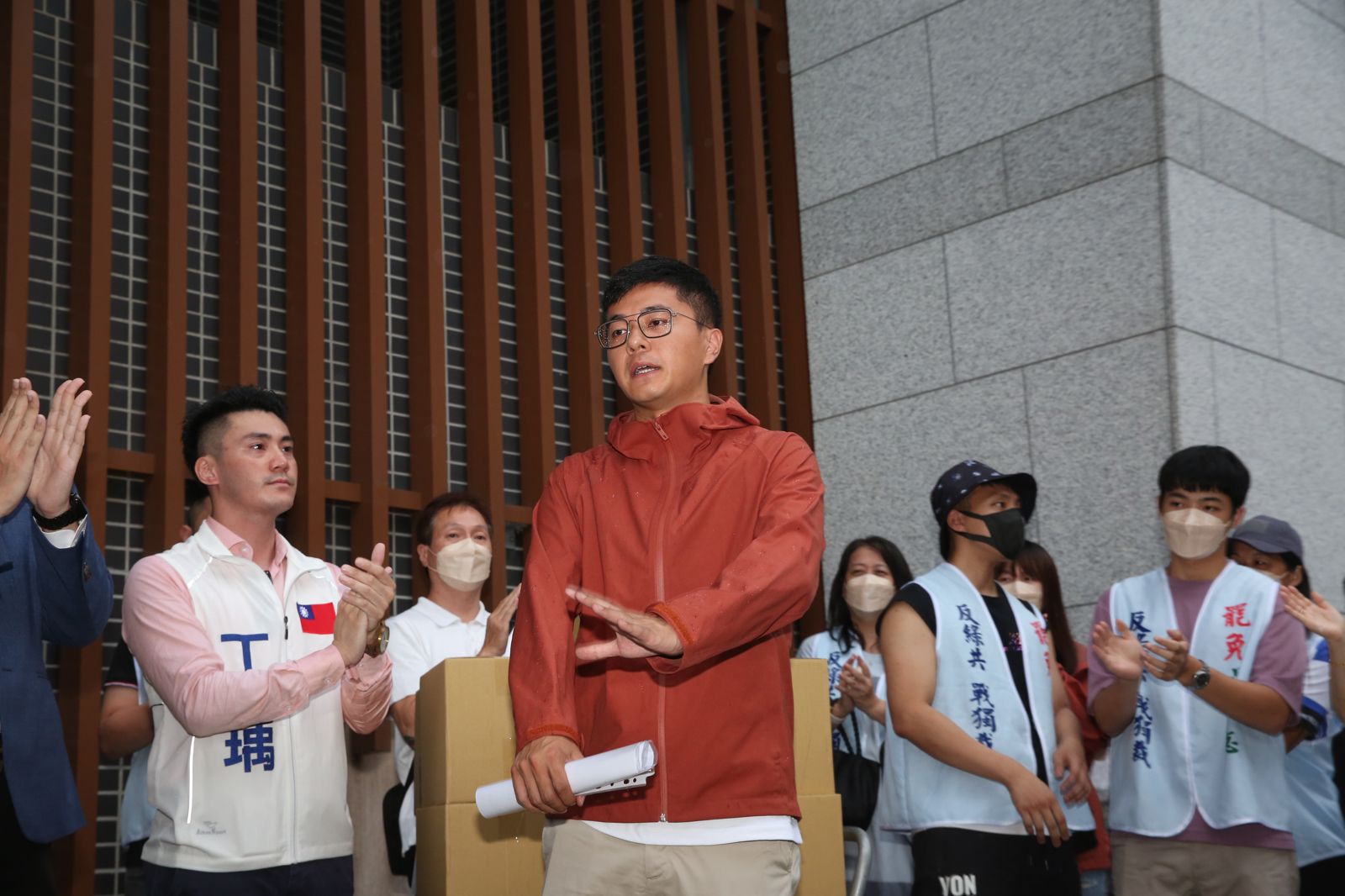 罷免吳沛憶團體領銜人李孝亮。董孟航攝