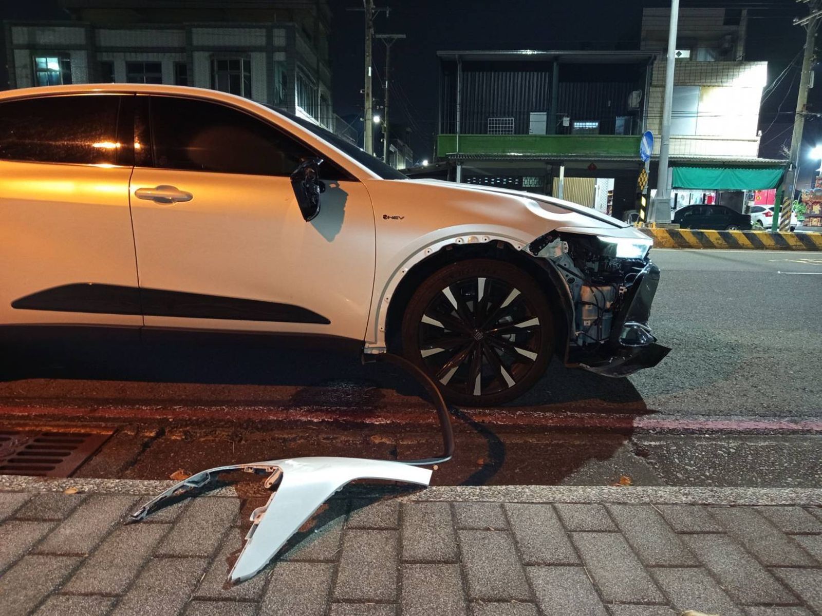 彭竣志高雄遇酒駕車毀人傷。民眾提供