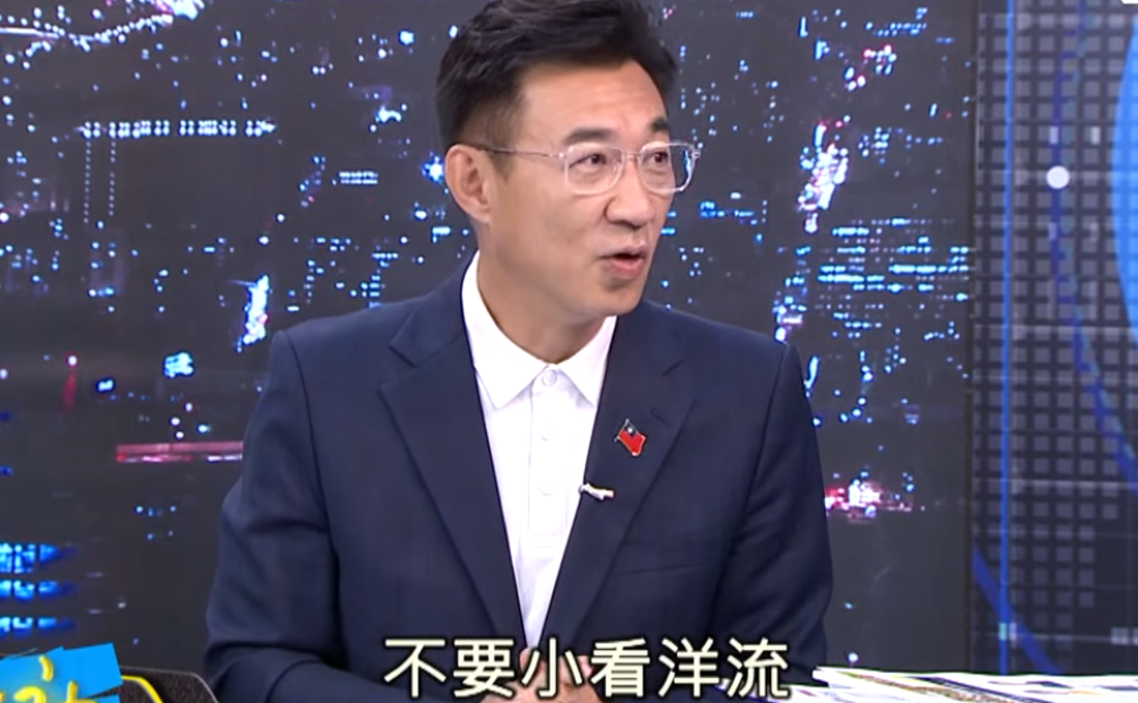 江啟臣坦言沈伯洋帶起的「洋流」確實已經外溢到其他縣市。圖/翻攝自「少康戰情室」YT
