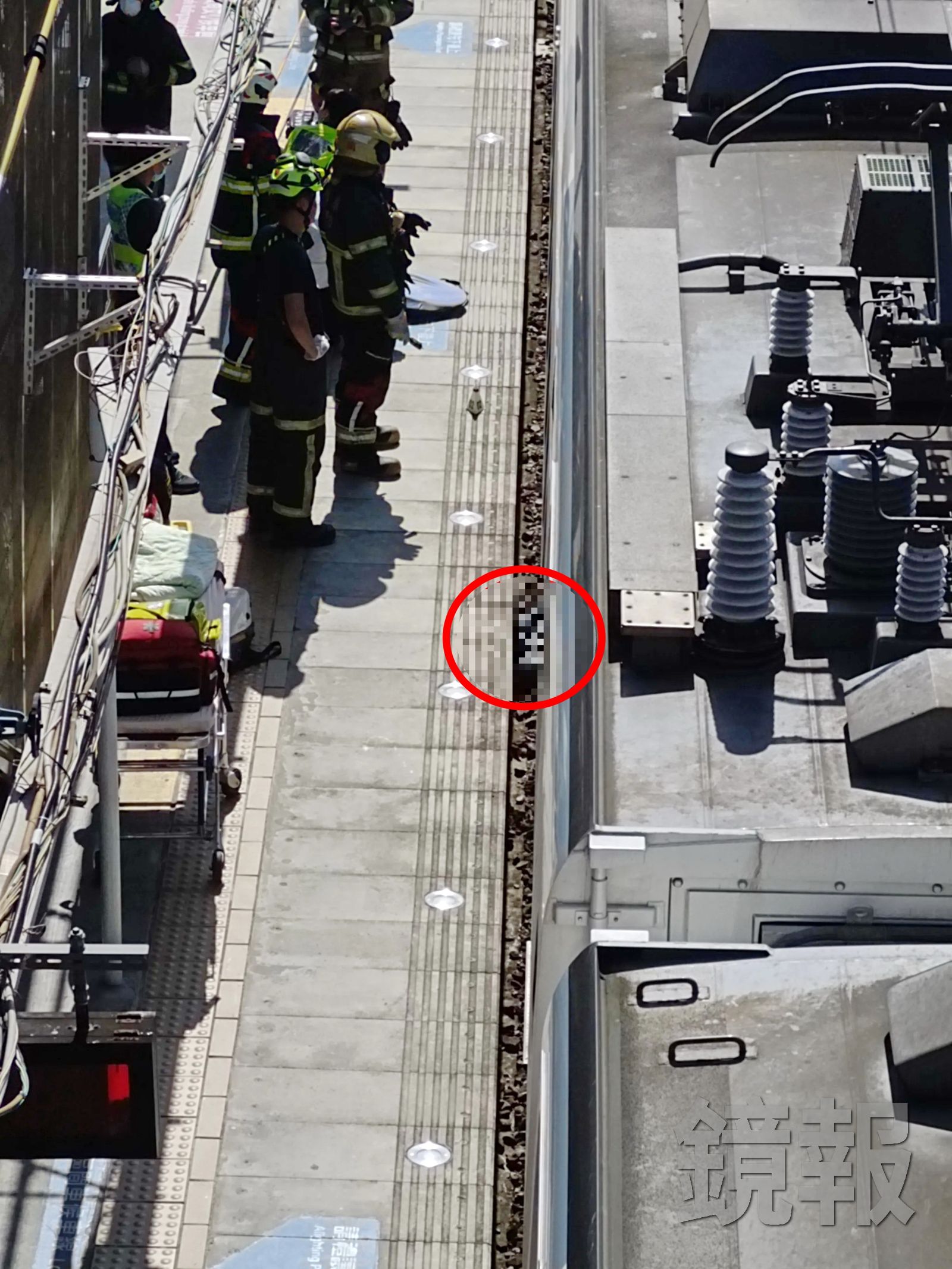 男子墜落台鐵斗南車站軌道區,當場被進站的新自強號列車輾斃。圖/畫面授權threads abcdemgylk