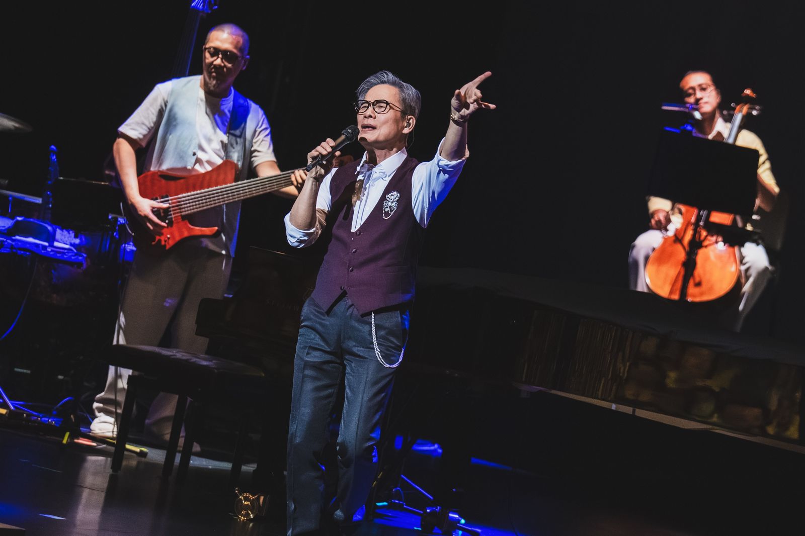 羅大佑日前在台中開唱。大右音樂提供