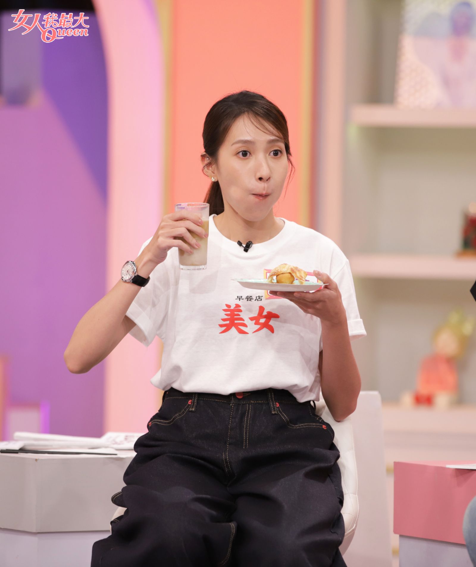 楊晴非常愛吃。TVBS提供