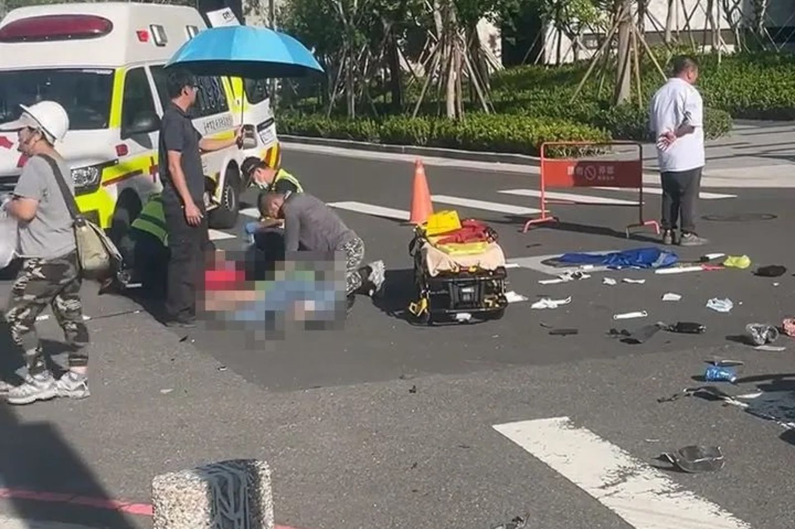 台中無號誌路口WISH撞飛機車　騎士慘死　肇逃駕駛疑外籍移工