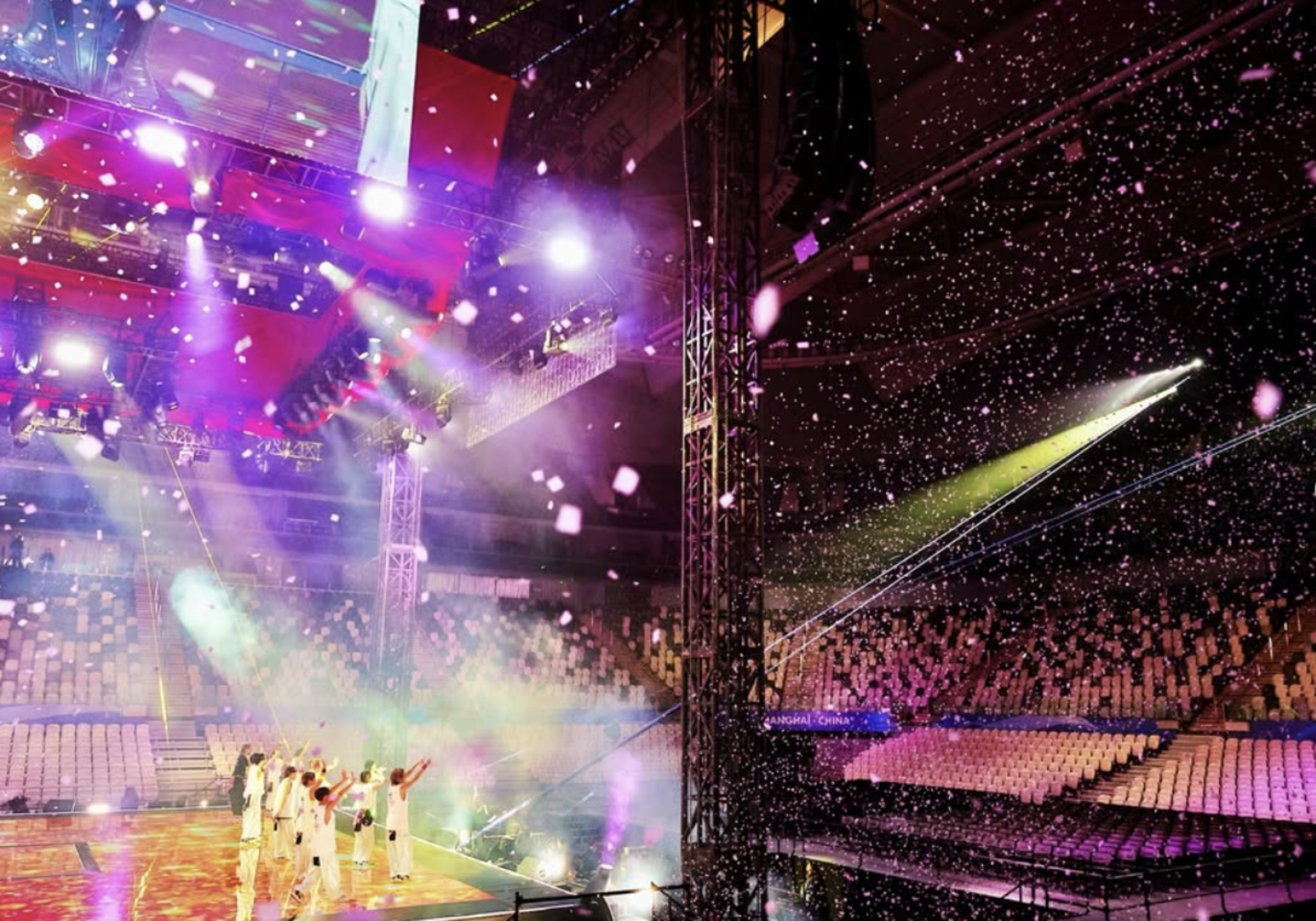 濱崎步面對空無一人的觀眾席，仍敬業演出。翻攝IG @a.you