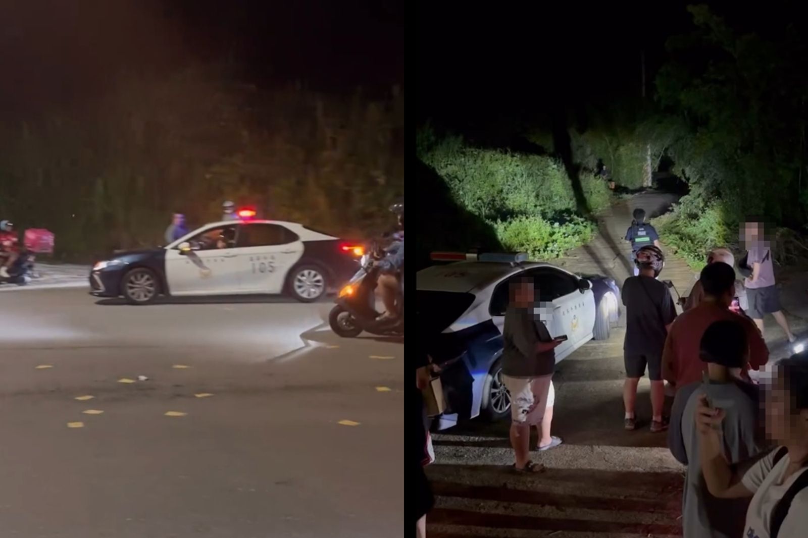 馬路上可見遍地冥紙。圖/翻攝自Threads