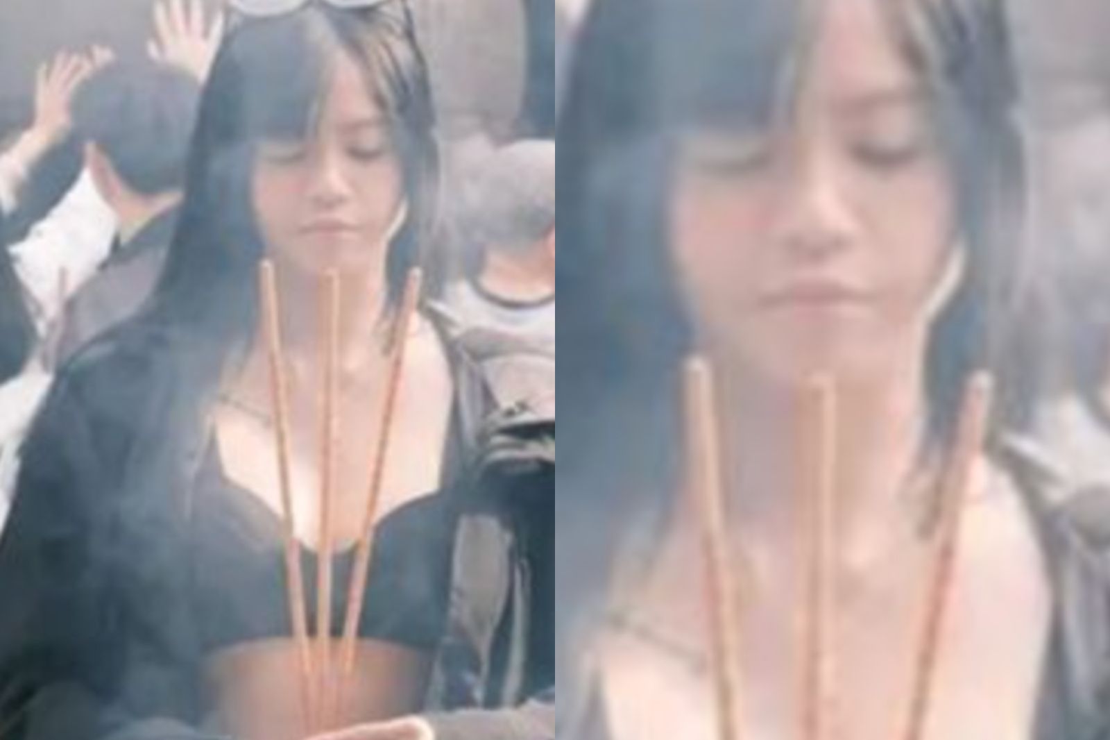 大馬網紅只穿內衣拜廟！「帶長輩過香爐」遭轟褻瀆...網揪1幕氣炸