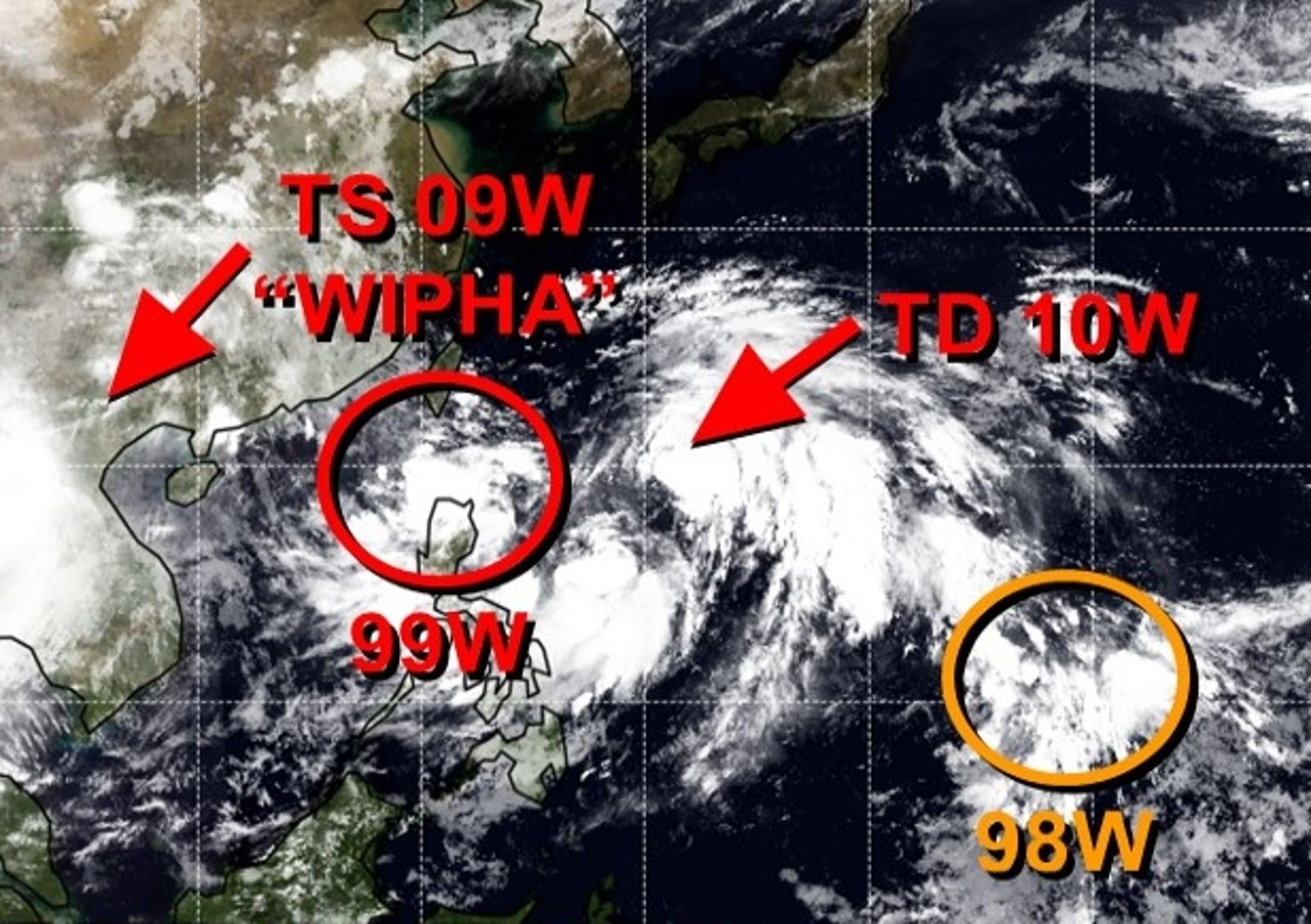 輕颱范斯高生成!明天起影響台灣「恐有三颱共舞」…最新路徑、降雨熱區一次看