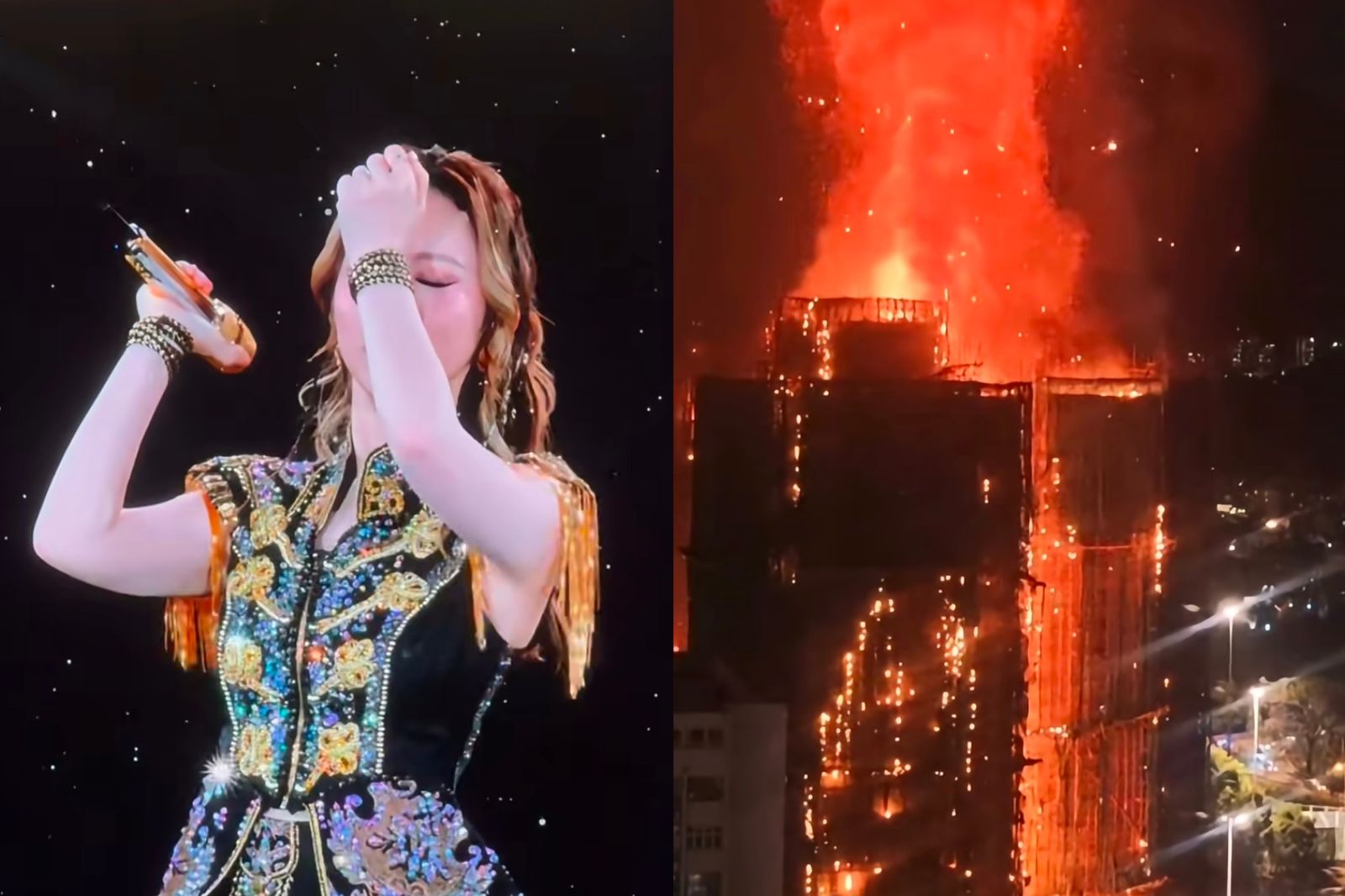 鄧紫棋為香港火災情緒失控!淚灑舞台哽咽訴心痛:非常難過的日子